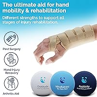 Vista 3 de Mind & Body Stress Balls for Adults - Multi-Density Squeeze Balls for Hand Therapy & Grip Strengthening - Stress & Anxiety Relief - Soft to Triple