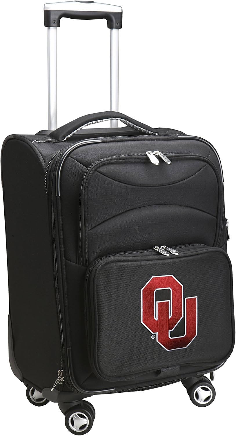 Denco NCAA Domestic Carry-On Spinner, 20-Inch, Black