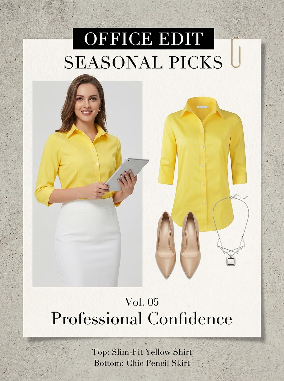 Beninos Women's 3/4 Sleeve Formal Work Wear White Button Down Shirt - Image 4