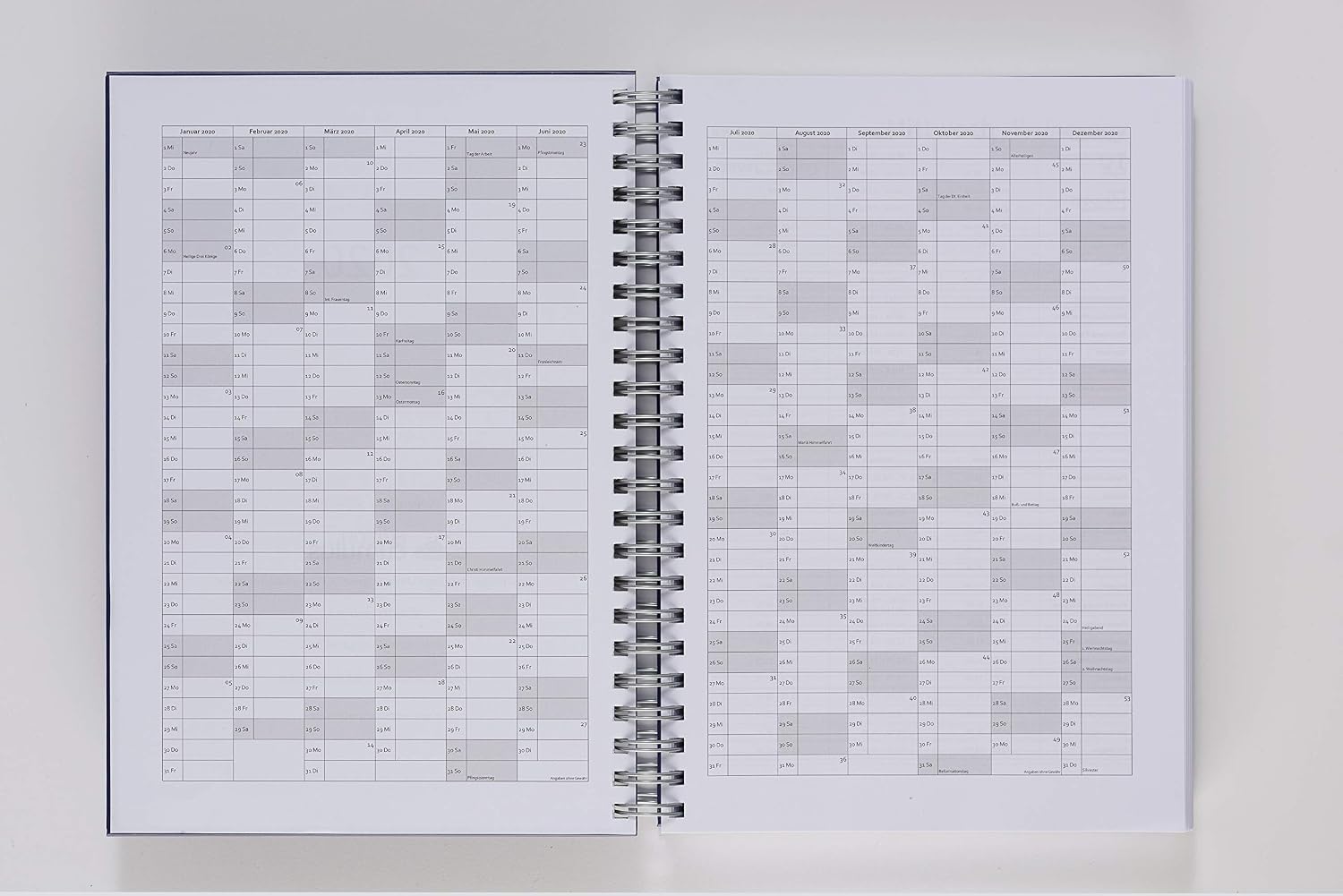 2023 The BIG One - RASPERRY- Daily Planner & Desk Calendar, blue, DIN A4 - Image 5