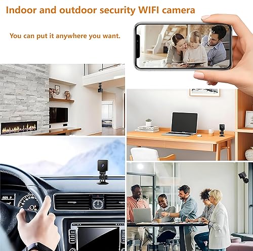 Miniatura 4 de 4K Wireless Wifi Security Camera Mini Home Indoor Outdoor Camera, Smart Home Camera Small Nanny Cam House Office Cameras Mobile Phone APP Remote,