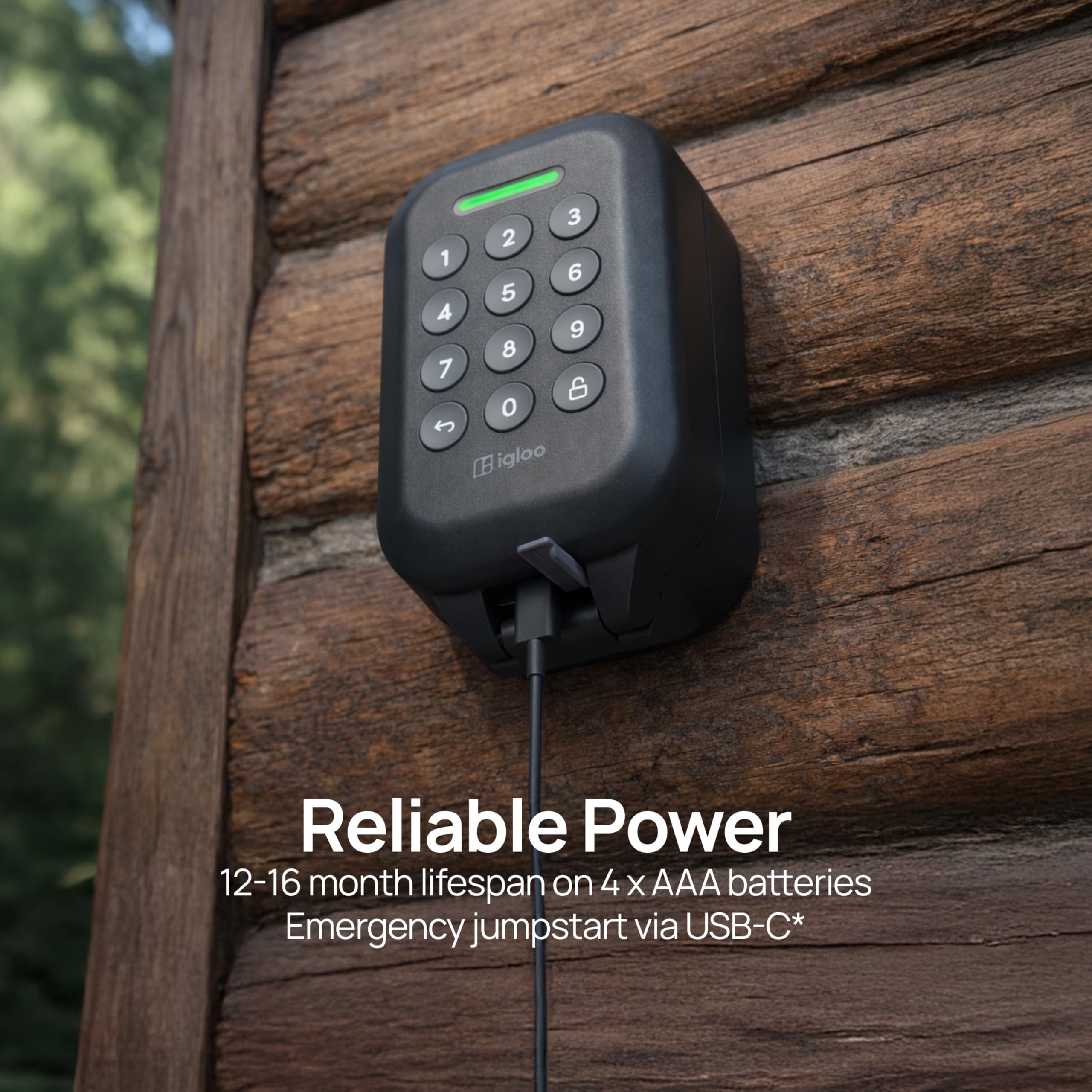 igloohome Caja de seguridad inteligente impermeable con códigos PIN sin conexión y control de aplicación Bluetooth (iOS y Android). Para Airbnb, agentes inmobiliarios y contratistas.
