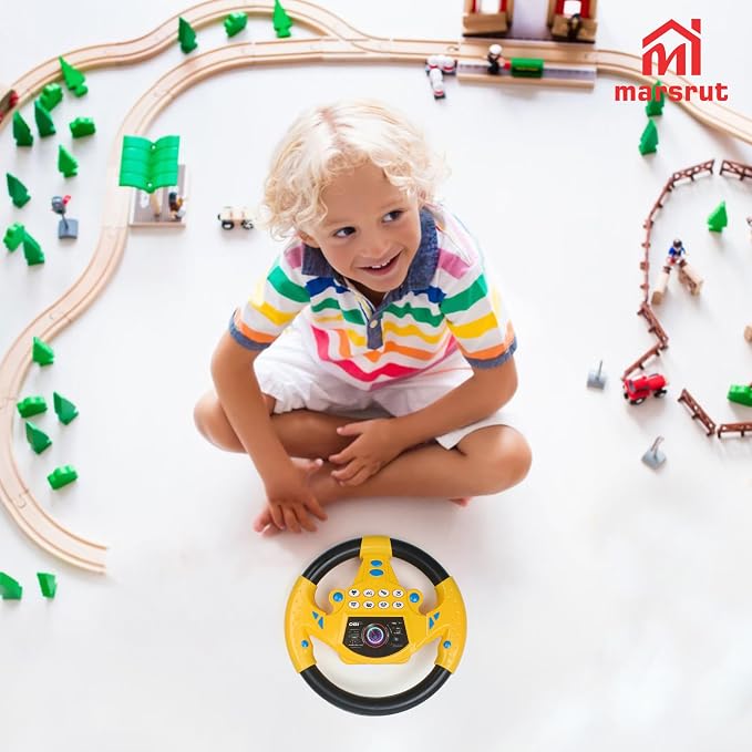 Volante de Juguete Simulado para Niños 3+ años Amarillo miniatura 2