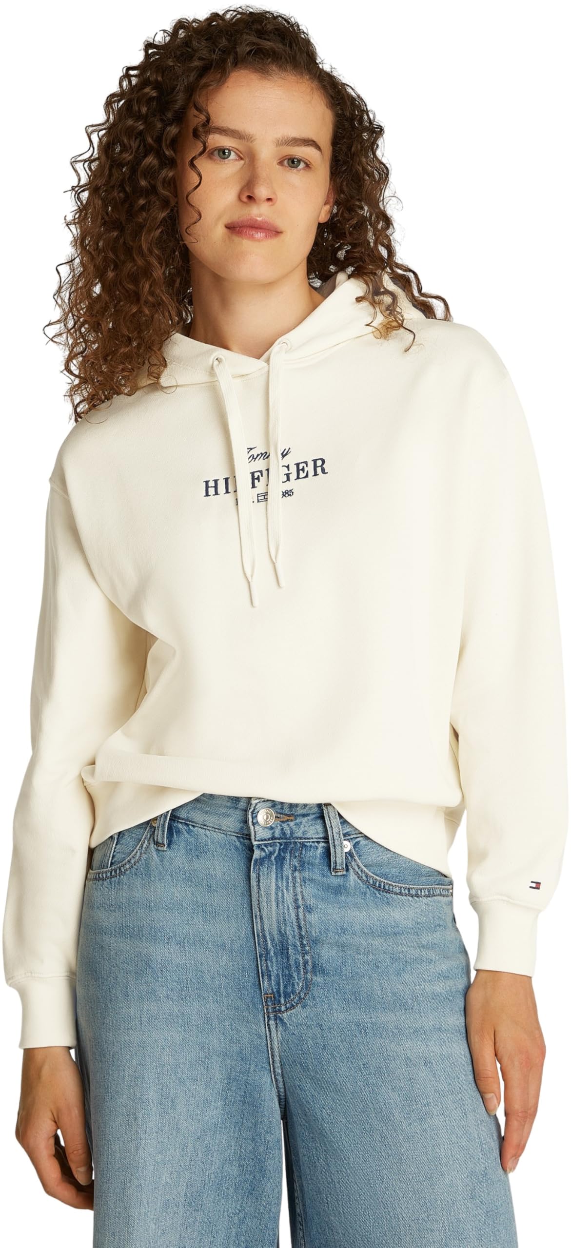 Tommy Hilfiger Bluza z kapturem REG HILFIGER WW0WW45528 Kobiety Reg Hilfiger Hoodie Ww0ww45528