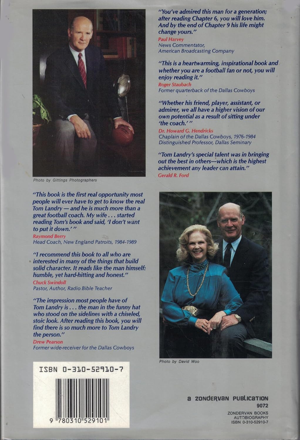 Tom Landry: An Autobiography      Hardcover – January 1, 1990