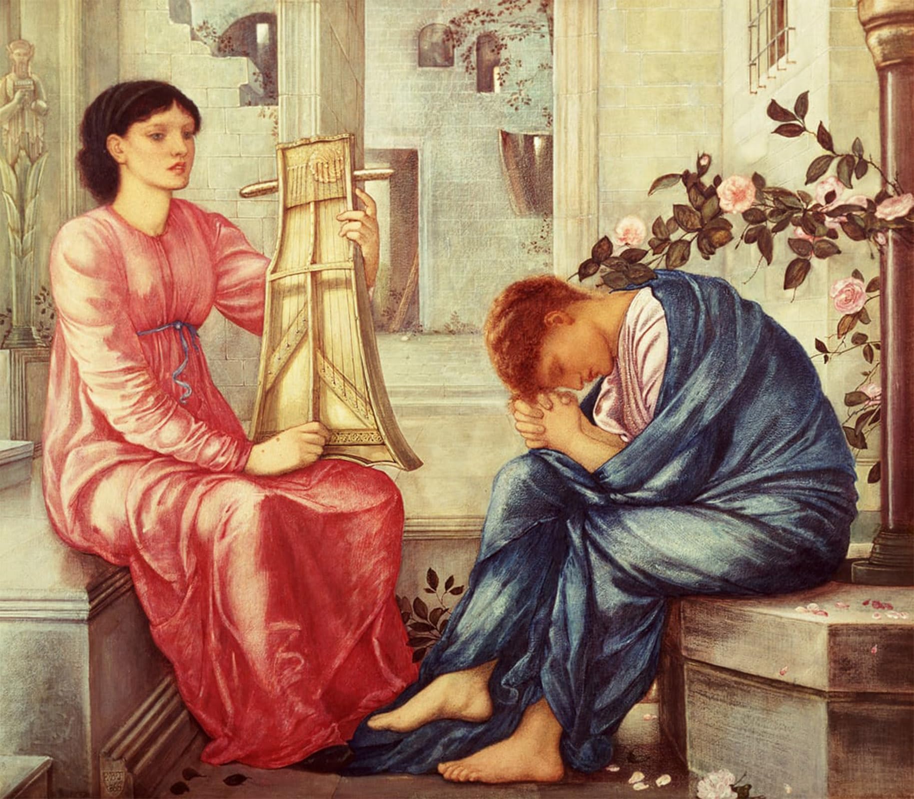 POSTERIIk Vintage Print Pop Art Landscape Artwork the Lament by Edward Burne Jones Art Prints for Office Home Decor 60x90cm