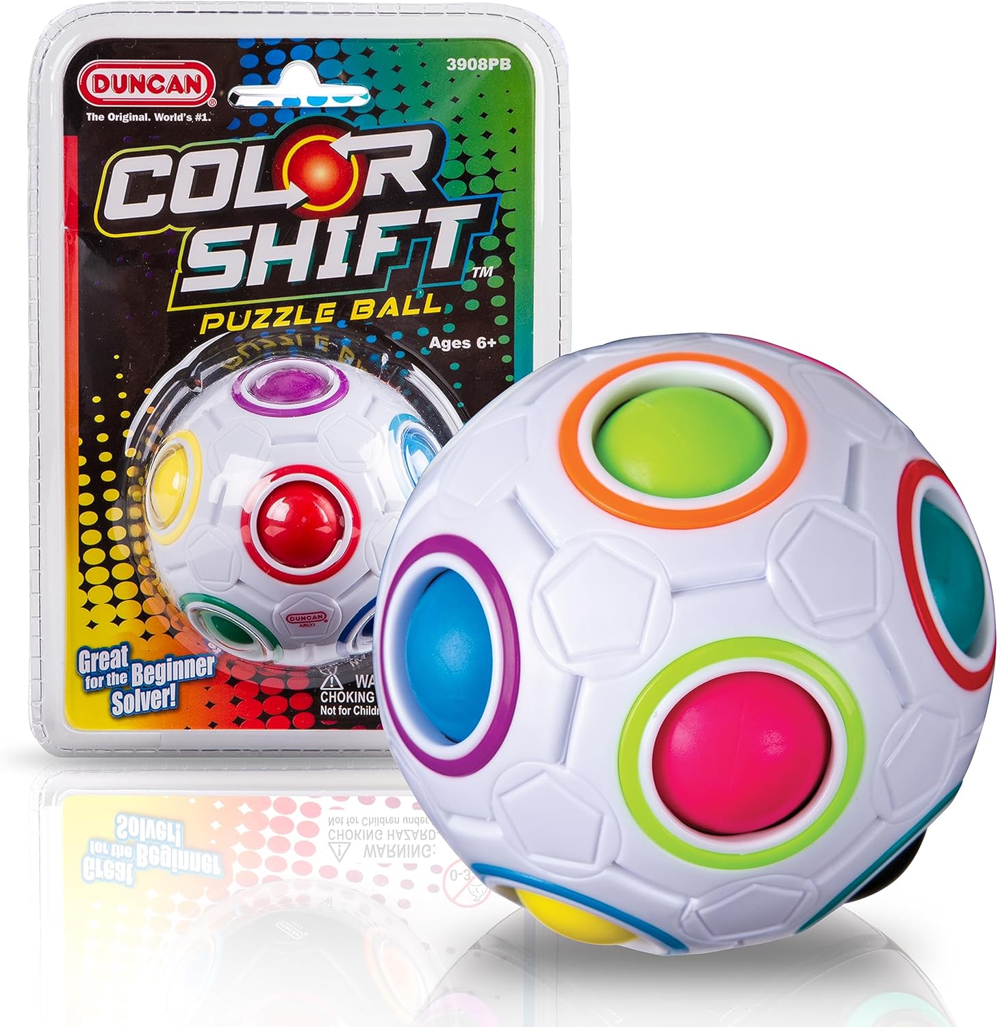 Duncan Color Shift Puzzle Ball - 12 Holes, 11 Multicolor Balls, Problem Solving Fidget Ball