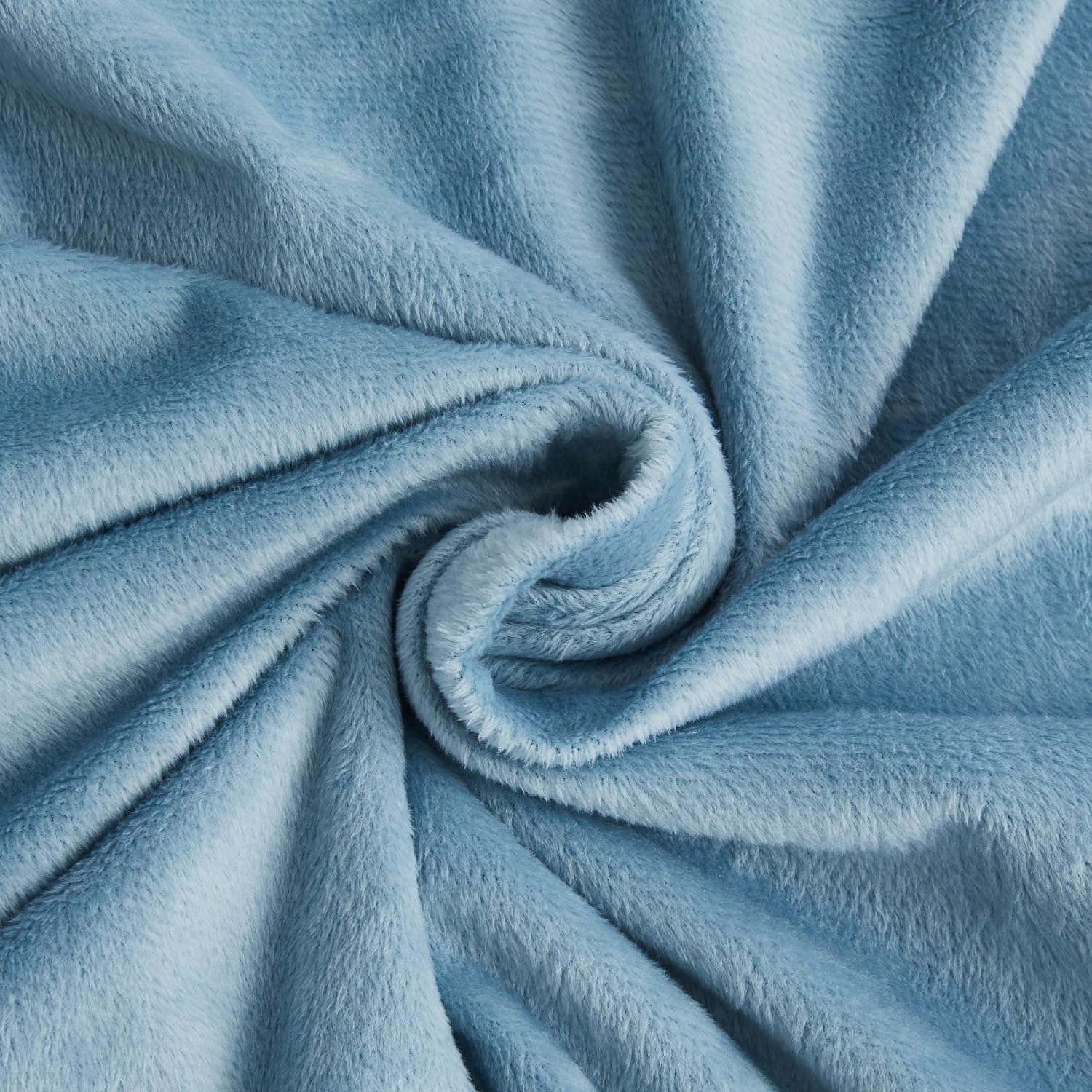 Funda de edredón de invierno de 220 x 240 cm, cálida de franela con tacto de cachemir de terciopelo azul claro y gris, suave con cremallera, ropa de cama de 2 plazas con 2 fundas de almohada de 65 x
