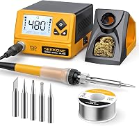 SEEKONE Professzionális Forrasztóállomás 60W - Digitális LCD Kijelzővel, 200-480°C Állítható Hőmérséklet, 5 Cserélhető Heggyel, °C/°F Átvált 1