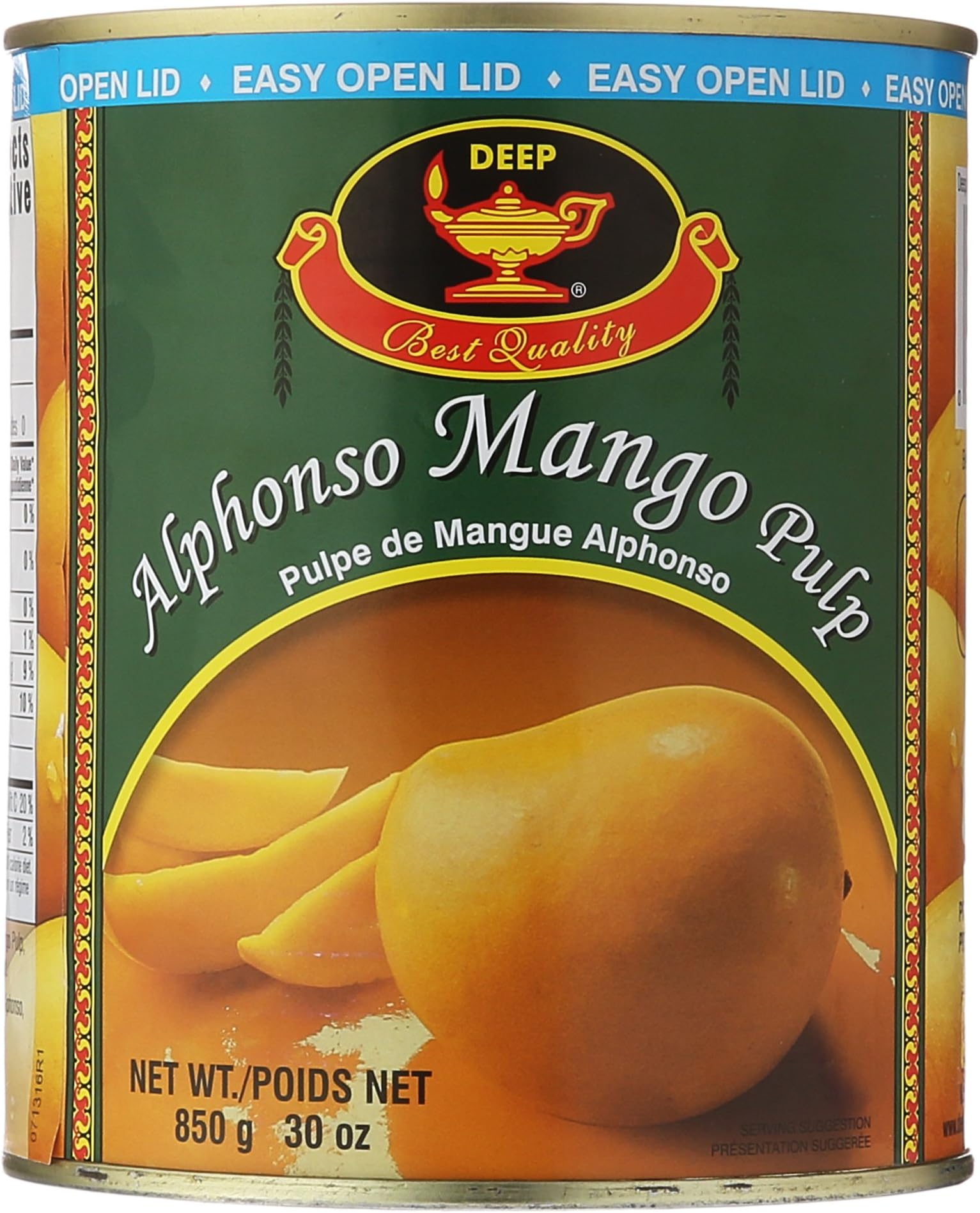 Deep, Alphonso Mango Pulp, 850g (gm)