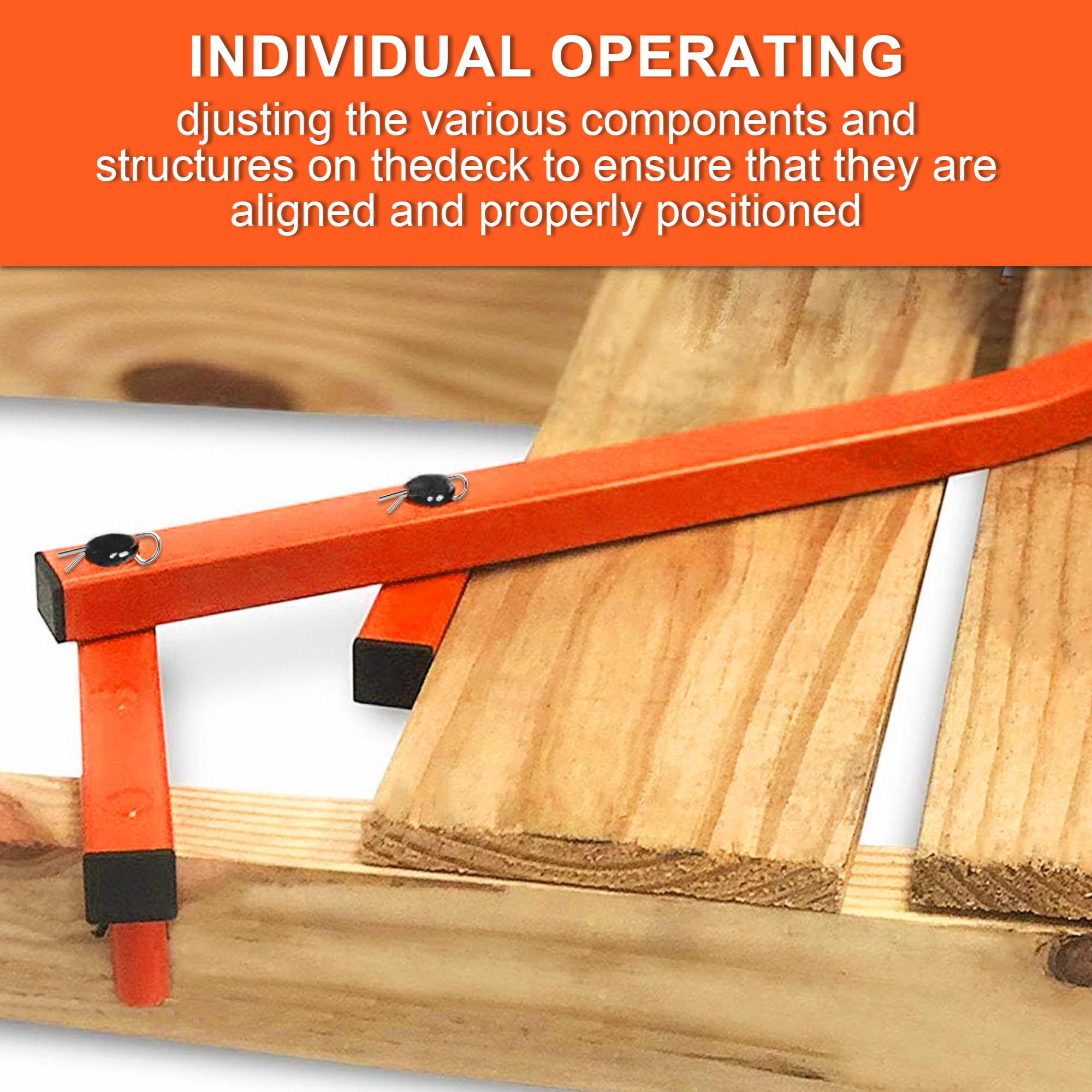 Homemade Deck Board Straightening Tool