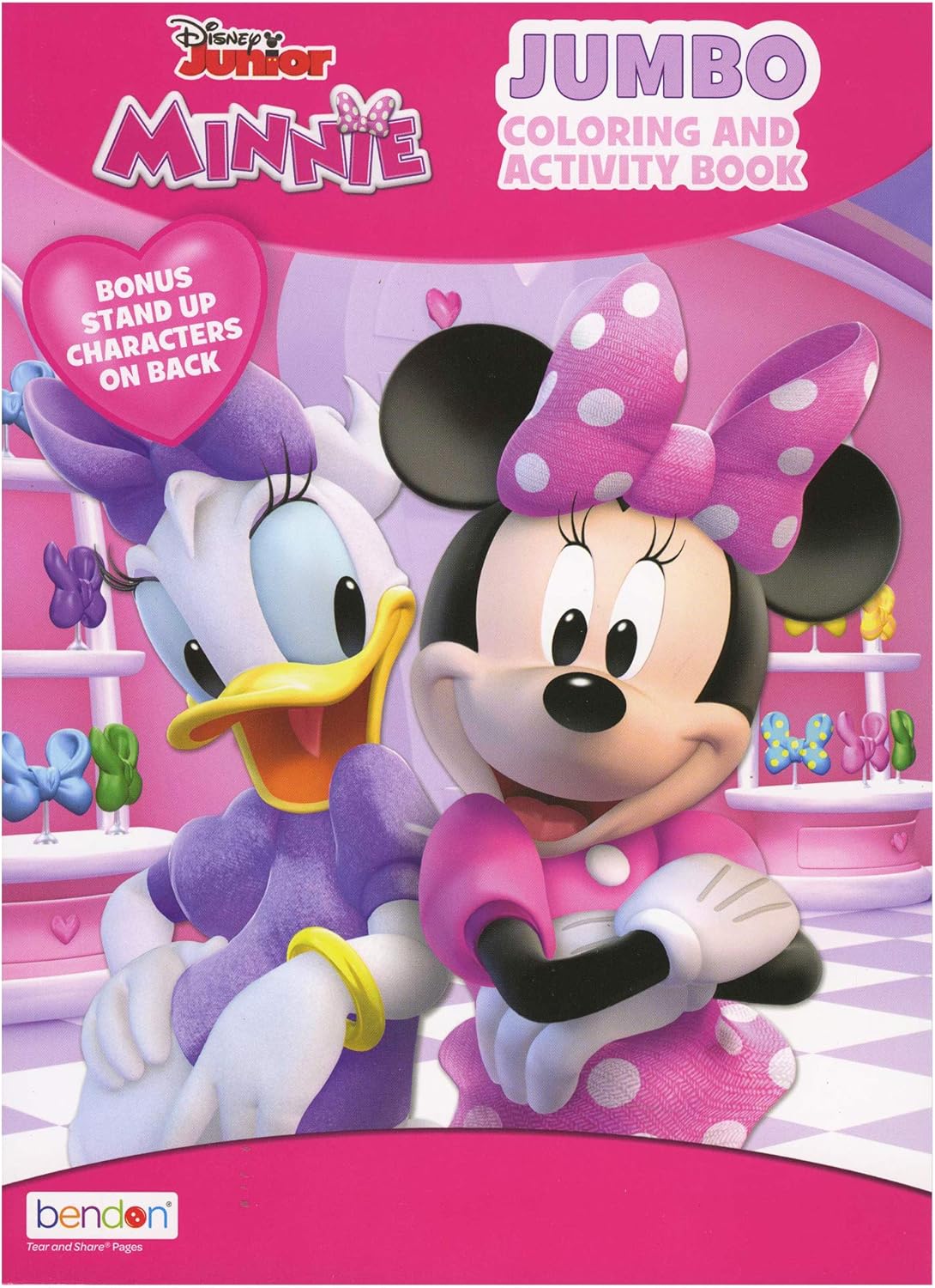 Minnie Coloring Book 1-Title, Fun Game Workbook for Learning Drawing Coloring, Gift for Kids Toddler Activity at Classroom Home, 36-Pack