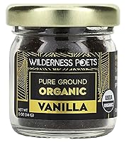Vista 1 de Wilderness Poets, Polvo de vainilla pura – Granos de vainilla molidos 100% orgánicos – Variedad tahitiana, grado A Potente, súper aromático