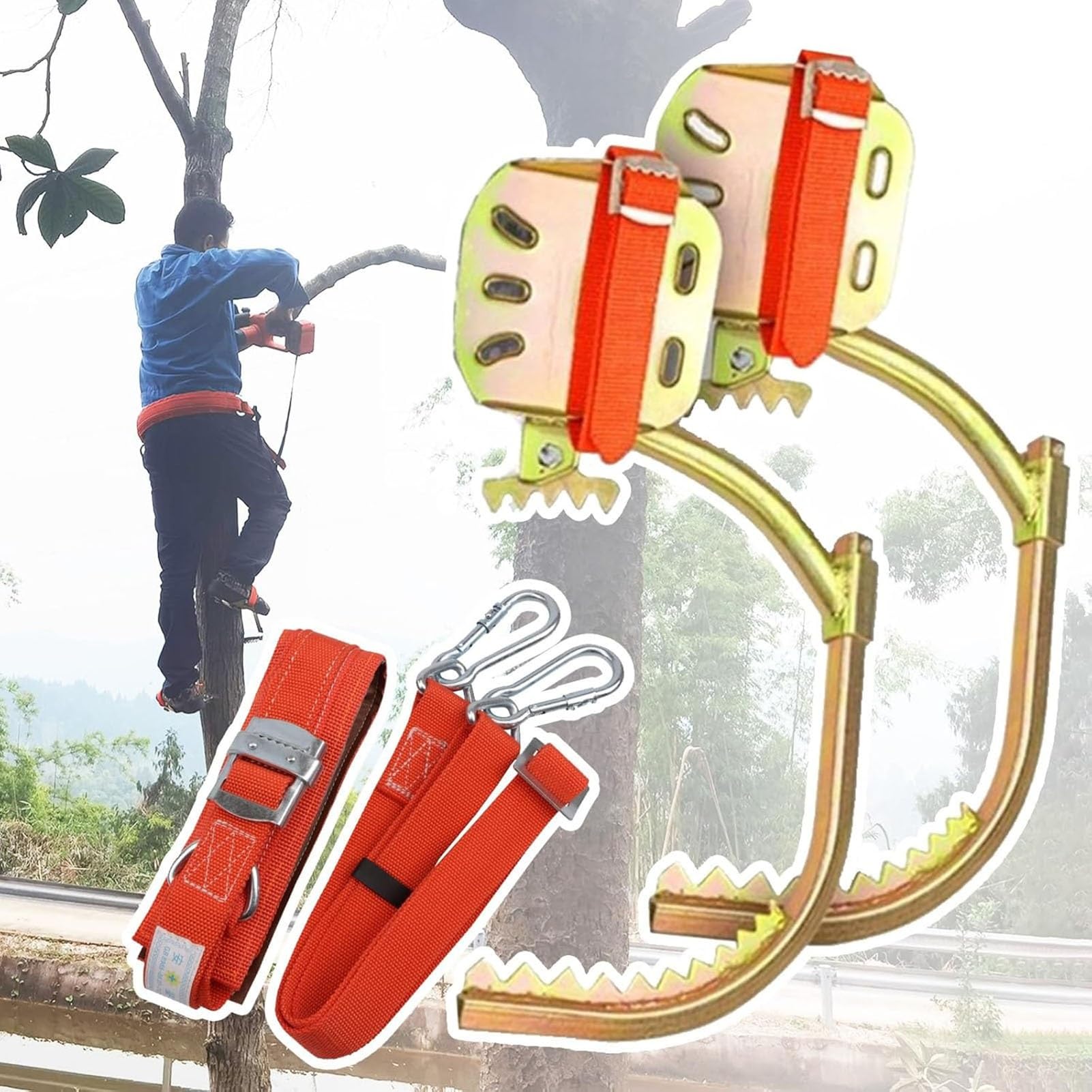 Matériel d'escalade pour arbres pour arboriste avec pédale de sécurité 150kg