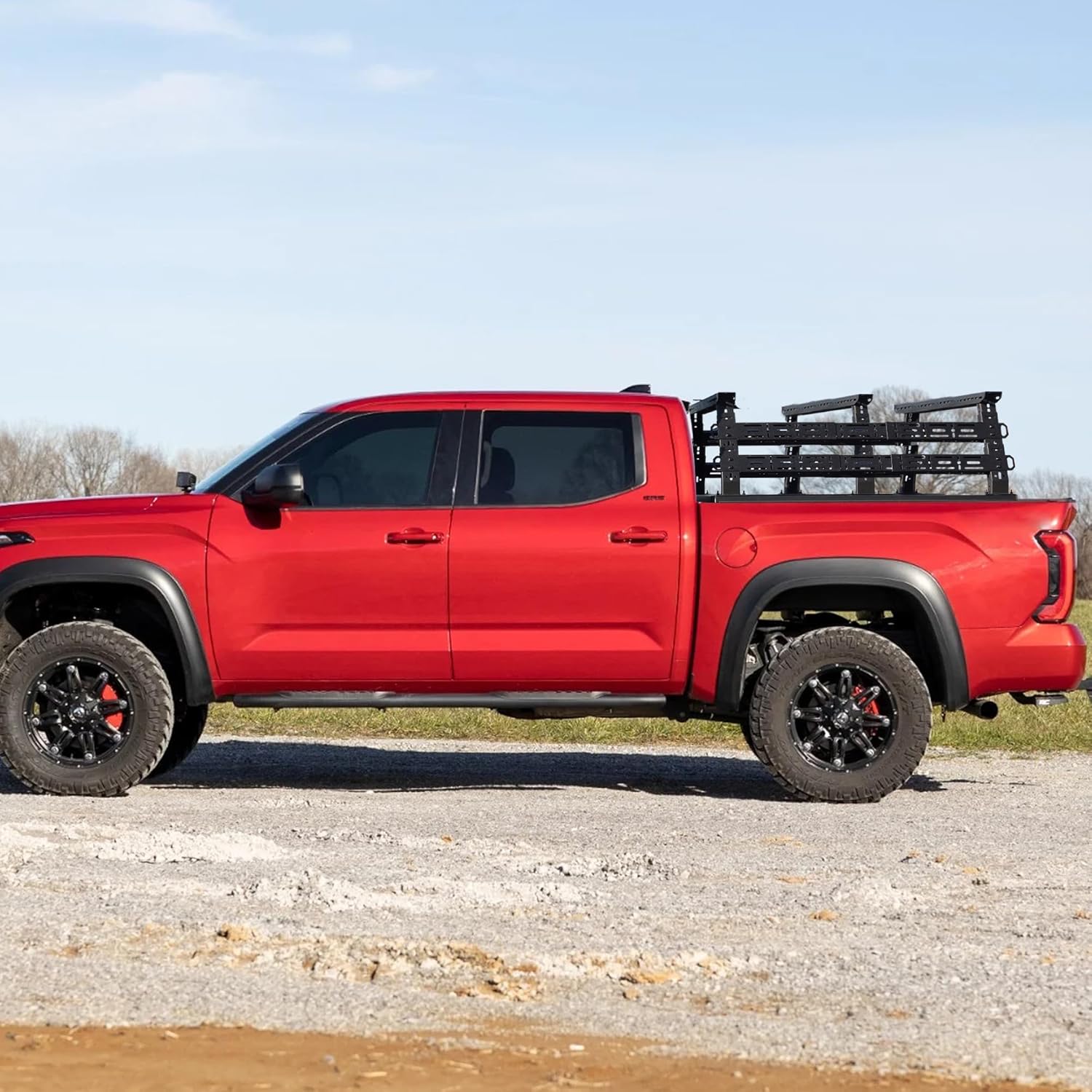 1300 Load Capacity Overland Heavy Duty Universal Truck Bed Racks, MONOKING Adjustable 16'' to 25'' High Overland Truck Rack Transport Racks for Tacoma Tundra F150 F250 F350 Silverado 1500 Gladiator JT