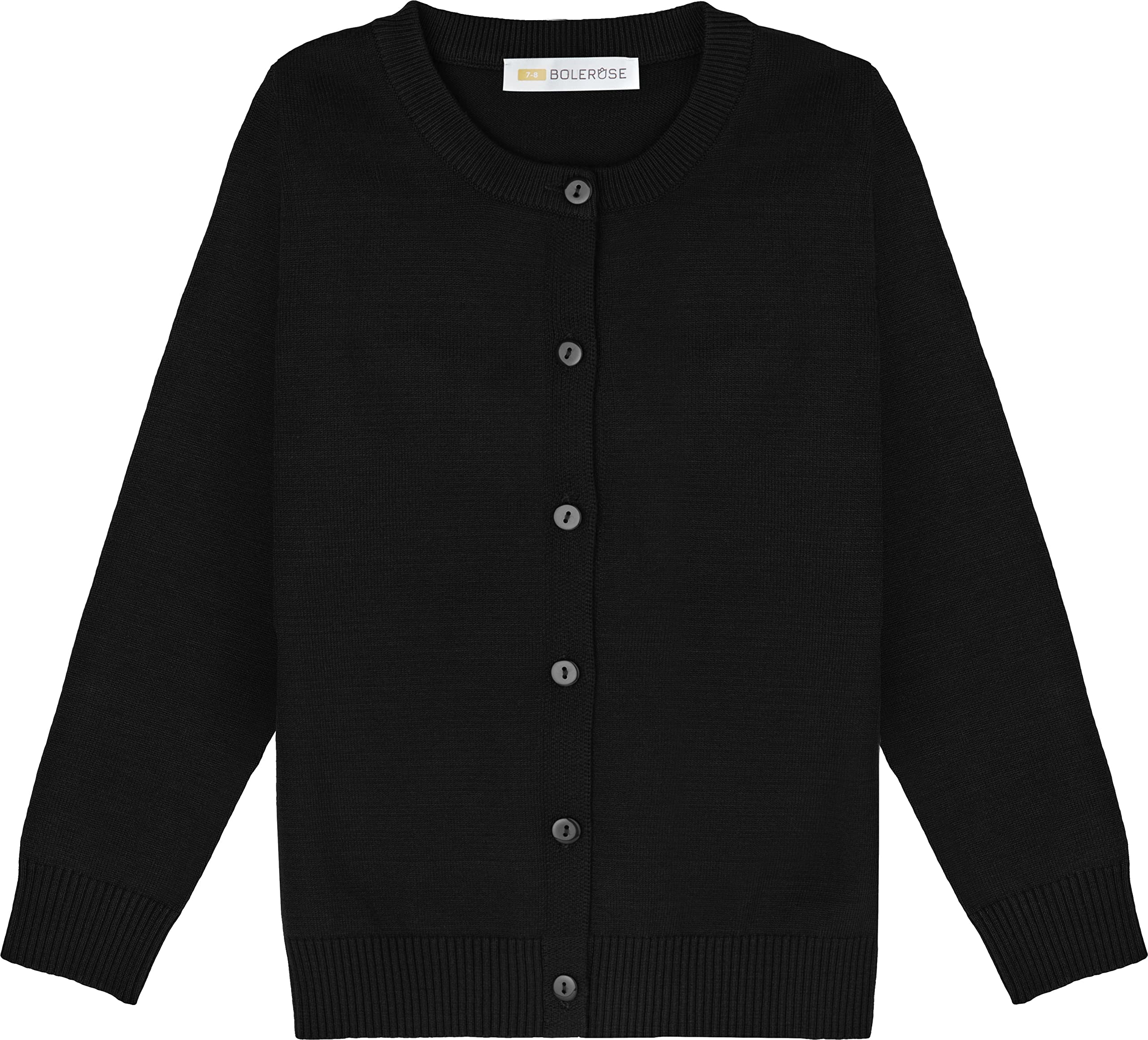 Bolerose niñas Manga Larga Uniforme de Colegio niñas niñas Chaqueta de Punto
