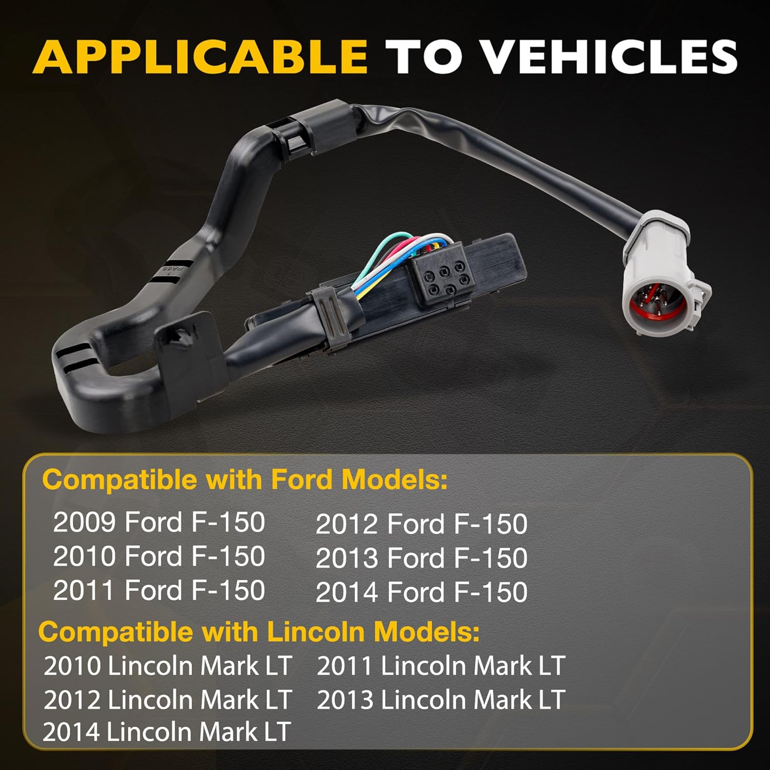 AL3Z-14A626-AA Keyless Entry Wired Door Keypad Actuator Compatible with 2009-2014 Ford F-150, 2010-2014 Lincoln Mark LT Driver Side Door Lock Actuator Replace# 9L3Z14A626AA AL3T14A626AAW