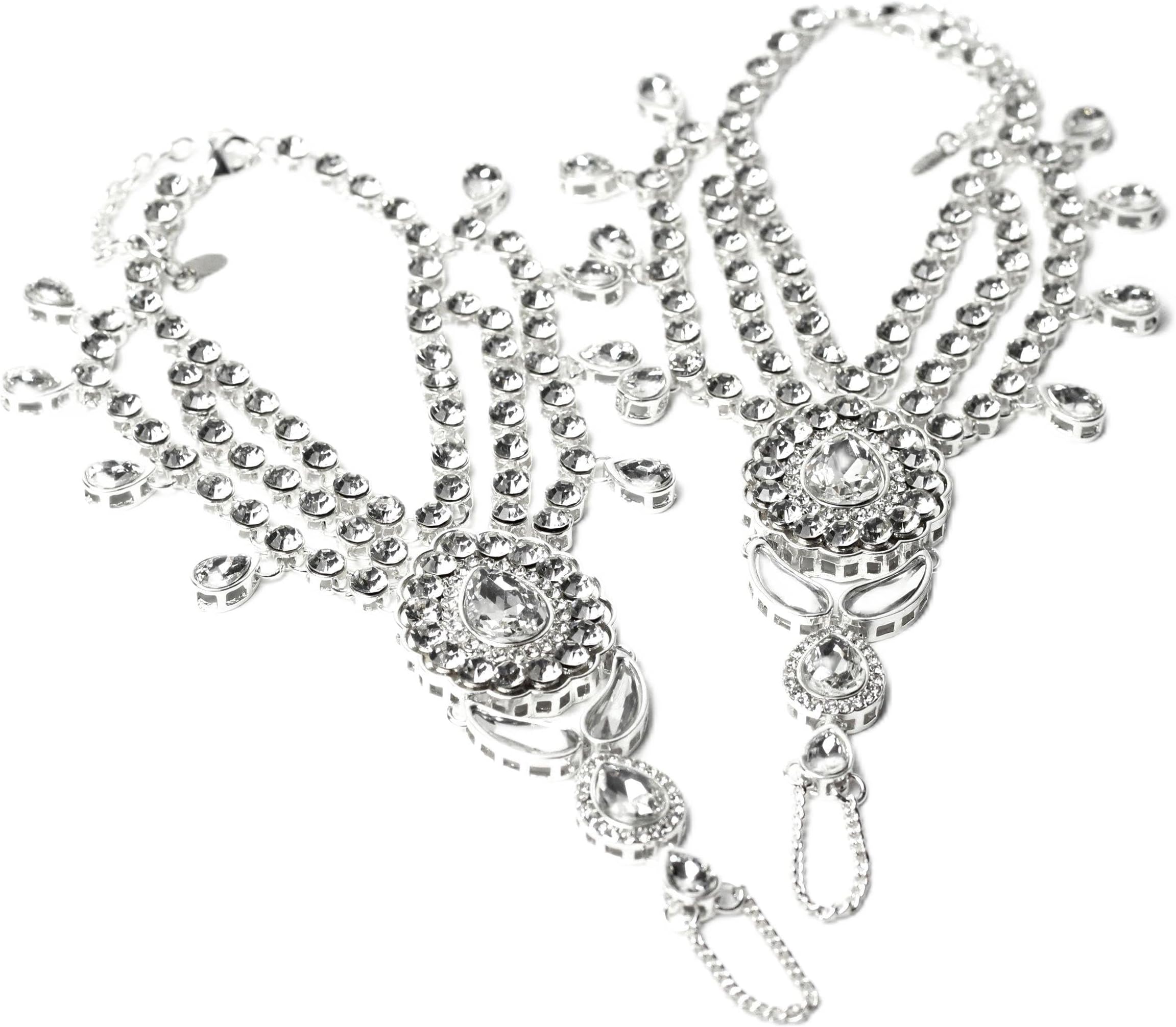 Women's Enchanted Barefoot Sandal Anklets - Silver