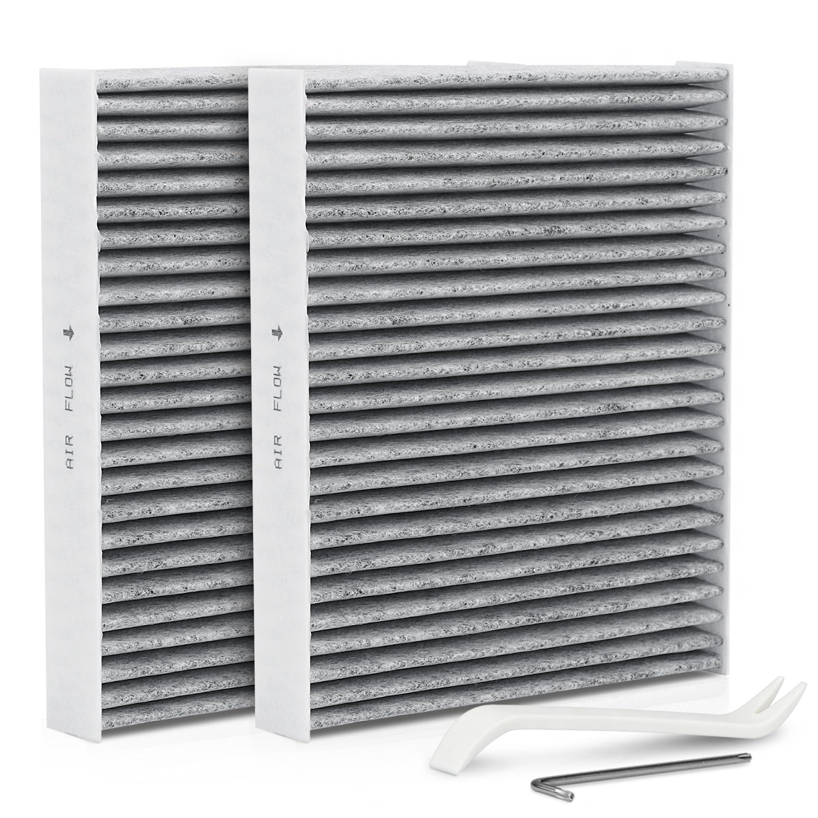 2PCS CF12157 Cabin Air Filter with Activated Carbon Compatible With Lexus, Mazda &amp; Toyota Models - Avalon, Camry, Corolla, Highlander, Prius, RAV4, Sienna, Venza, RX350, RX450h,