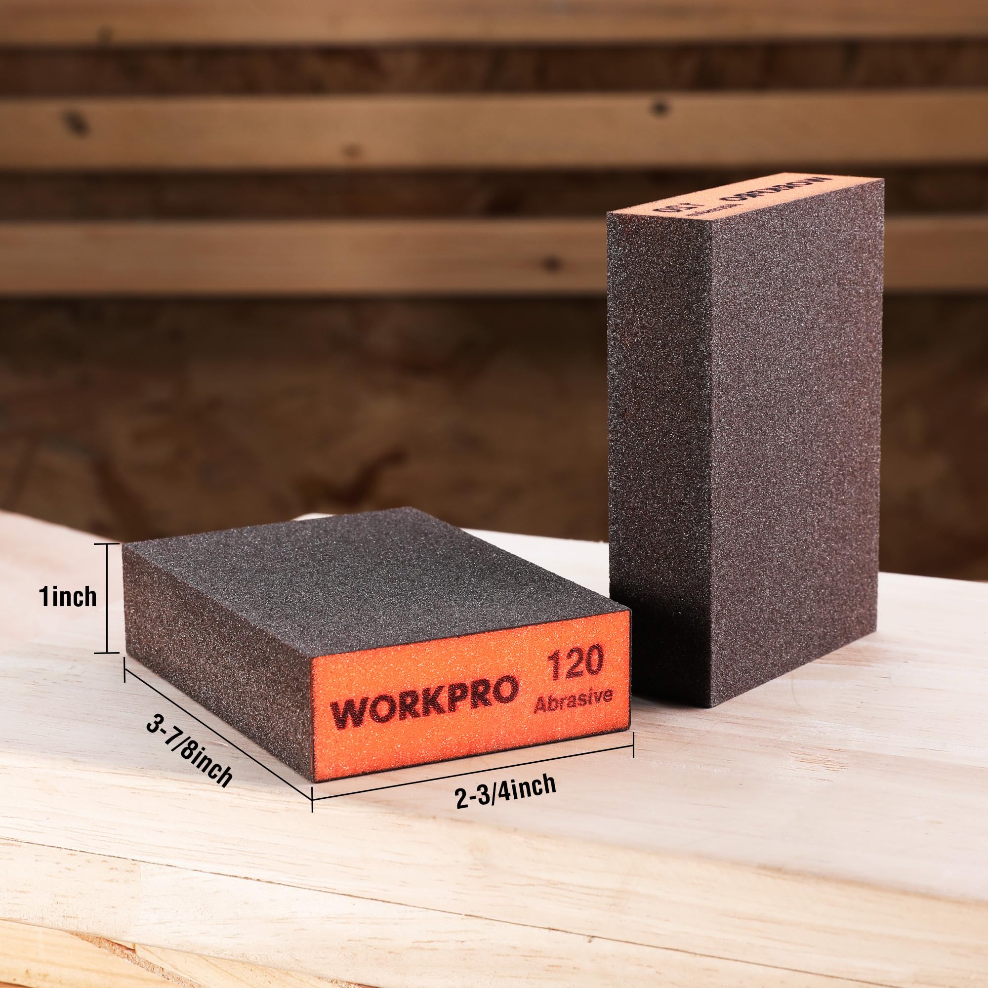 WORKPRO Sanding Sponges - 8 Pack -2 WORKPRO Sanding Sponges - 8 Pack -2
