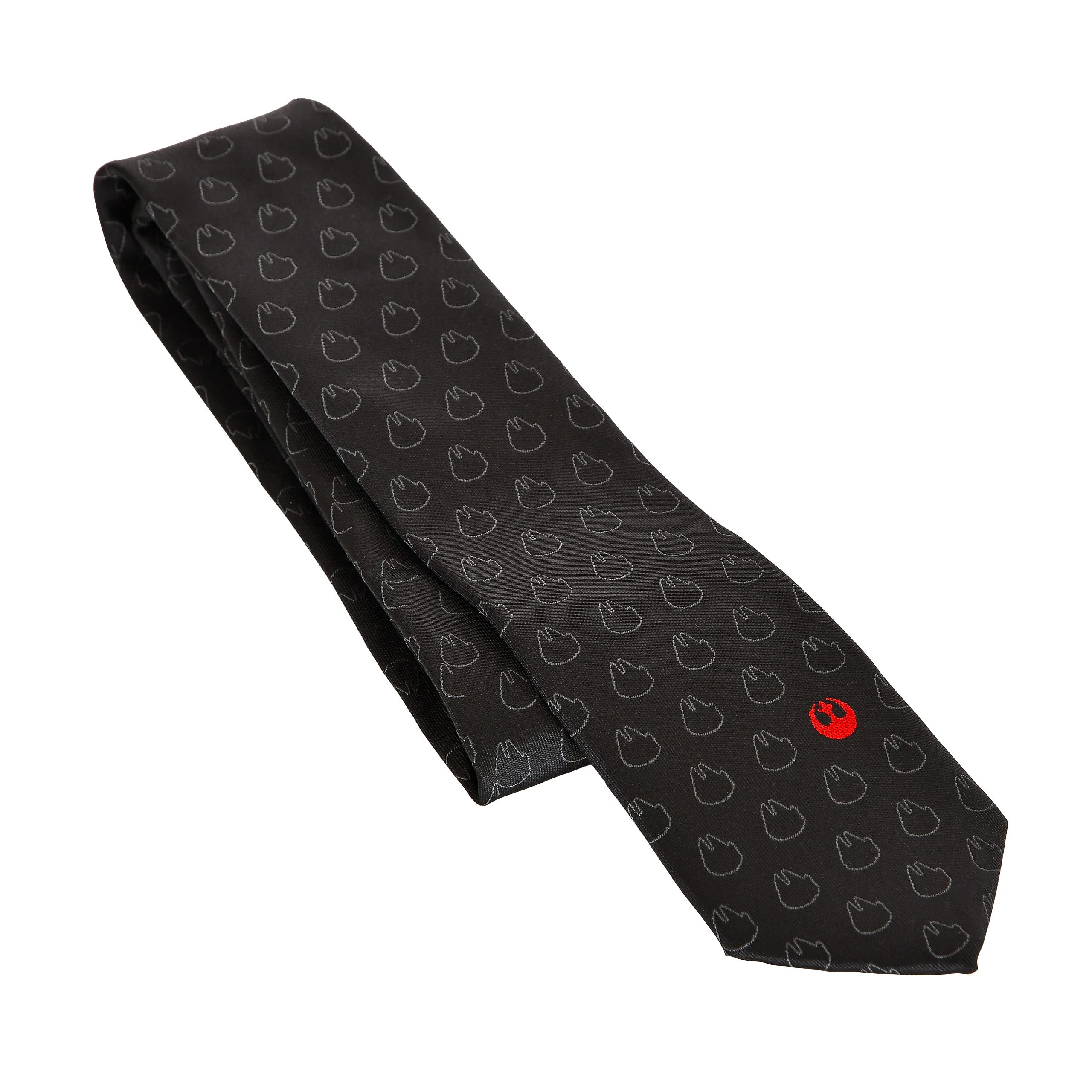 Elbenwald Star Wars krawat w Rebel Alliance wzór dla mężczyzn panie unisex 159 x 7 cm czarny