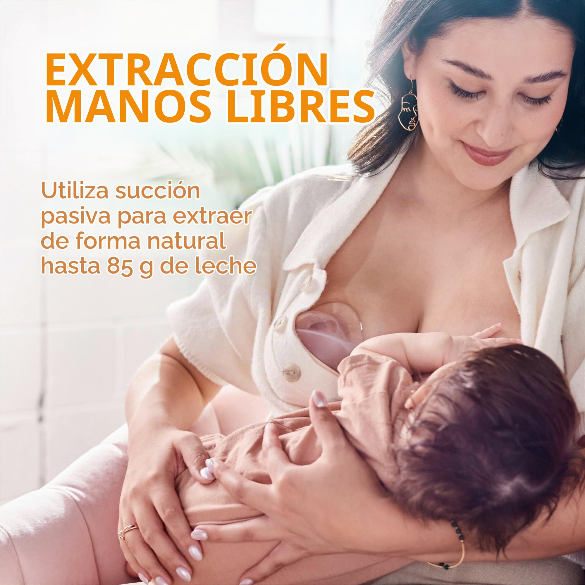 Boon Trove - Extractor de leche manual de silicona - Extractor de leche materna manos libres - Colector de leche materna con bolsa de viaje - 2 unidades