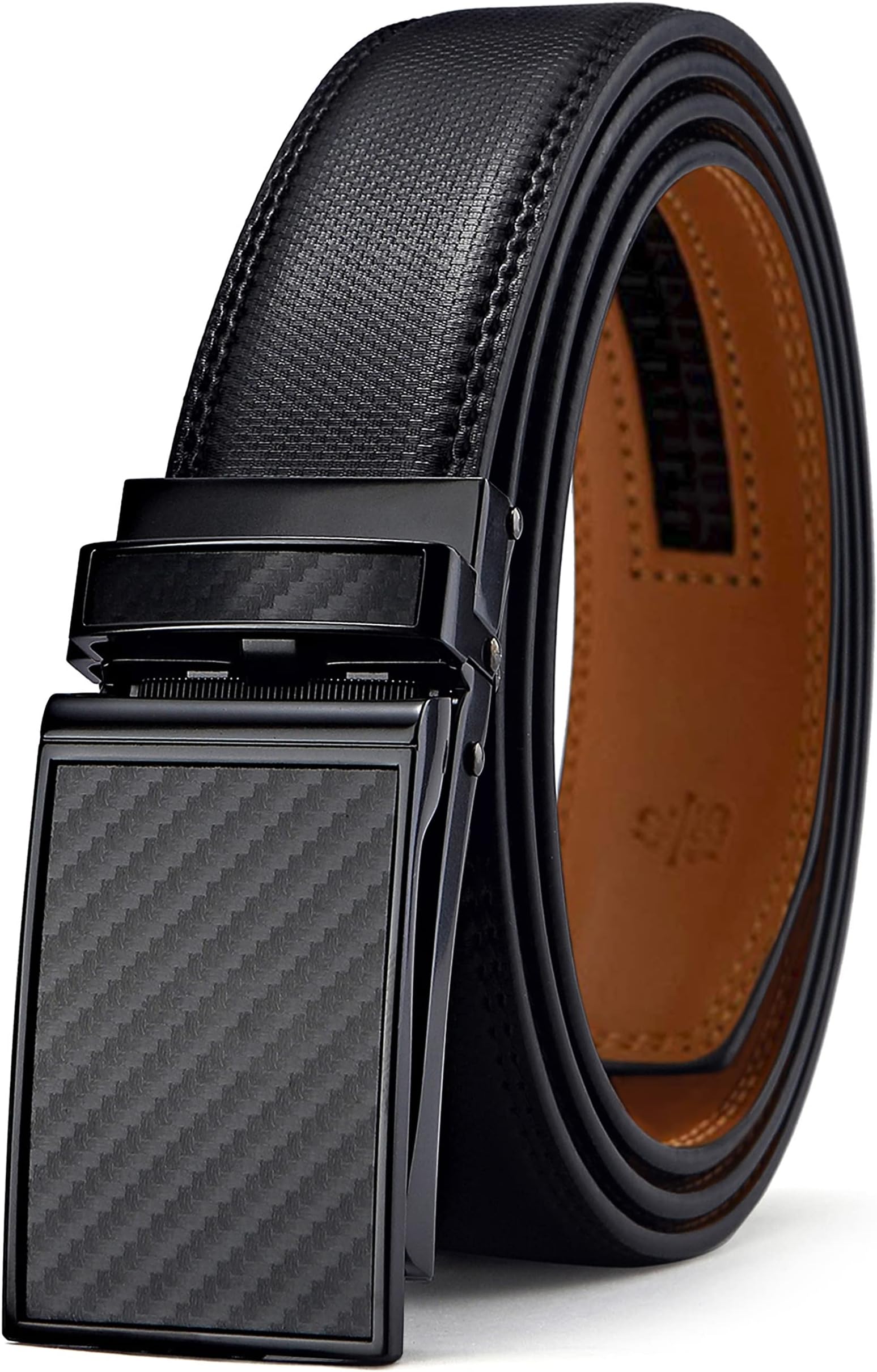 BULLIANT Men's Belt,Brand Ratchet Belt Of Genuine Leather For Gift Men Dress,Size Customized