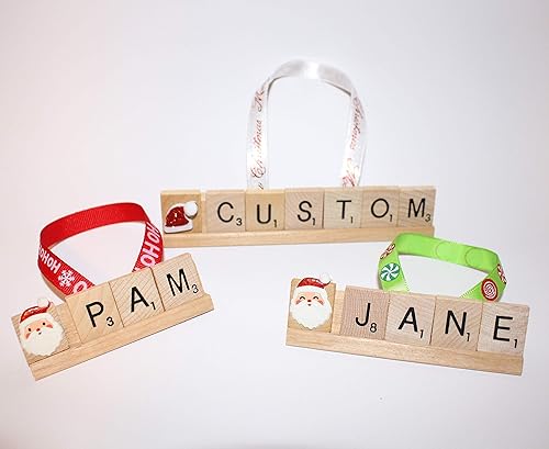 Personalized Christmas Tree Ornament, Custom Ornament, Scrabble Ornament, Personalized Christmas Ornament, Personalized Ornament, Name Ornament,