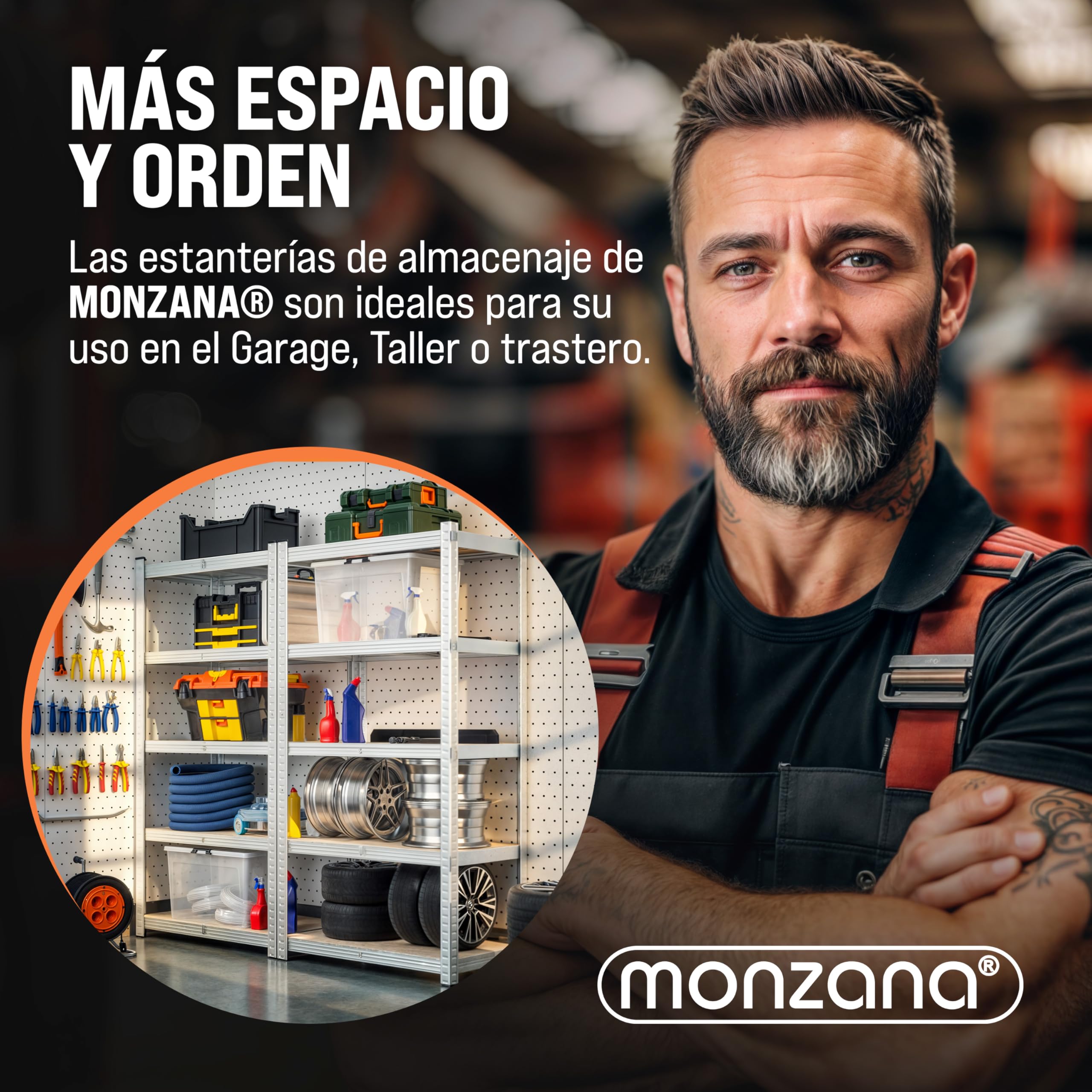 Monzana 2X Estanterías Almacenaje Metálicas Galvanizadas 180x90x40Cm Plata | 1750 kg, Modular, Trastero, Cocina, Despensa, 5 Estantes Baldas Ajustables, Carga Pesadas, Metálicas, Garaje,Almacenamiento