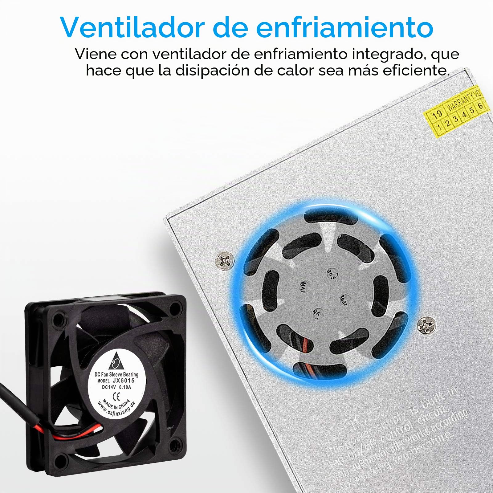 Redrex 24V 15A Fuente de Alimentación Transformador Interruptor 360W Para Impresoras 3D Tira LED Luces Proyecto Ordenador