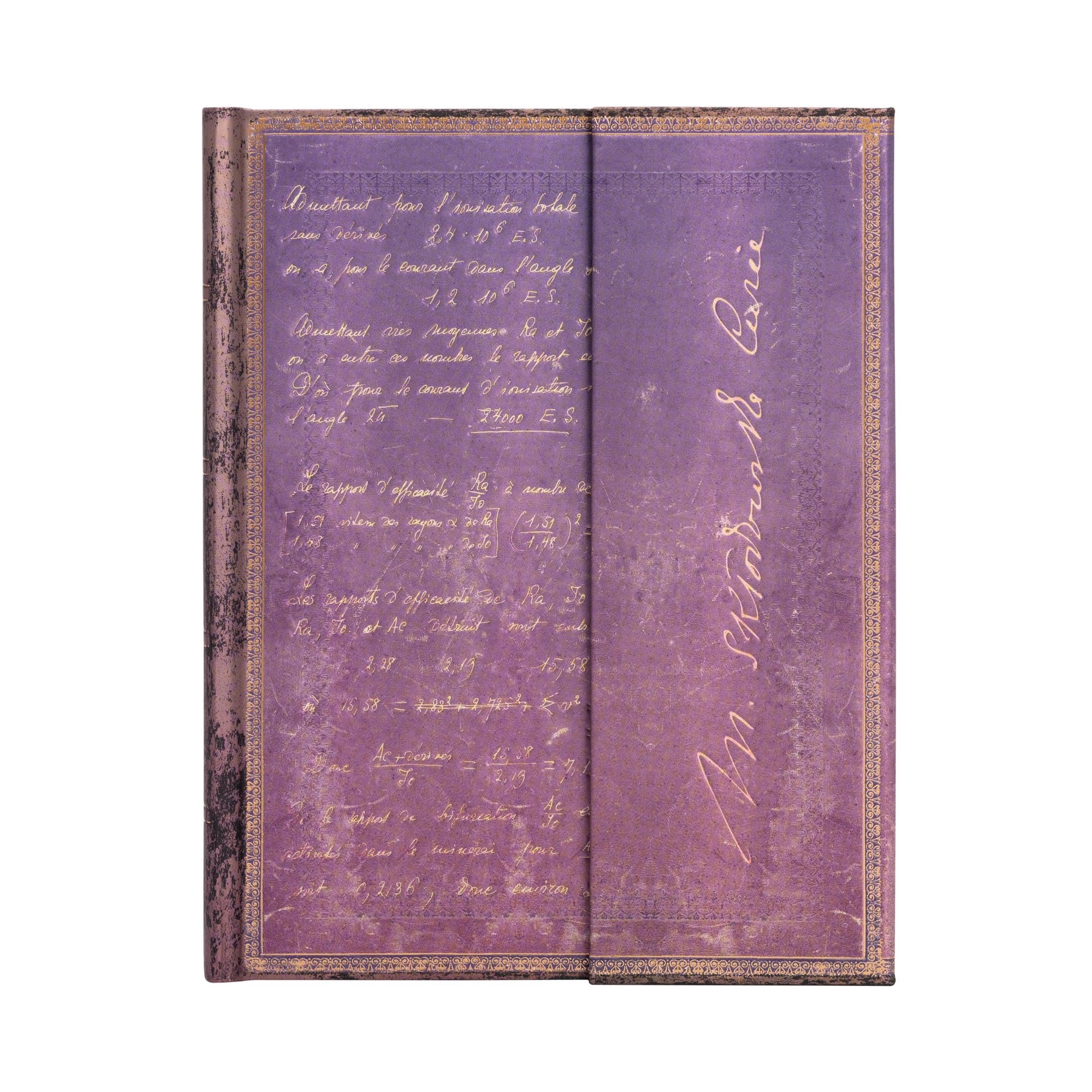 Marie Curie, Science of Radioactivity Ultra Lined: Hardcover, Wrap Closure, 120 gsm, ribbon marker, memento pouch (Embellished Manuscripts Collection)
