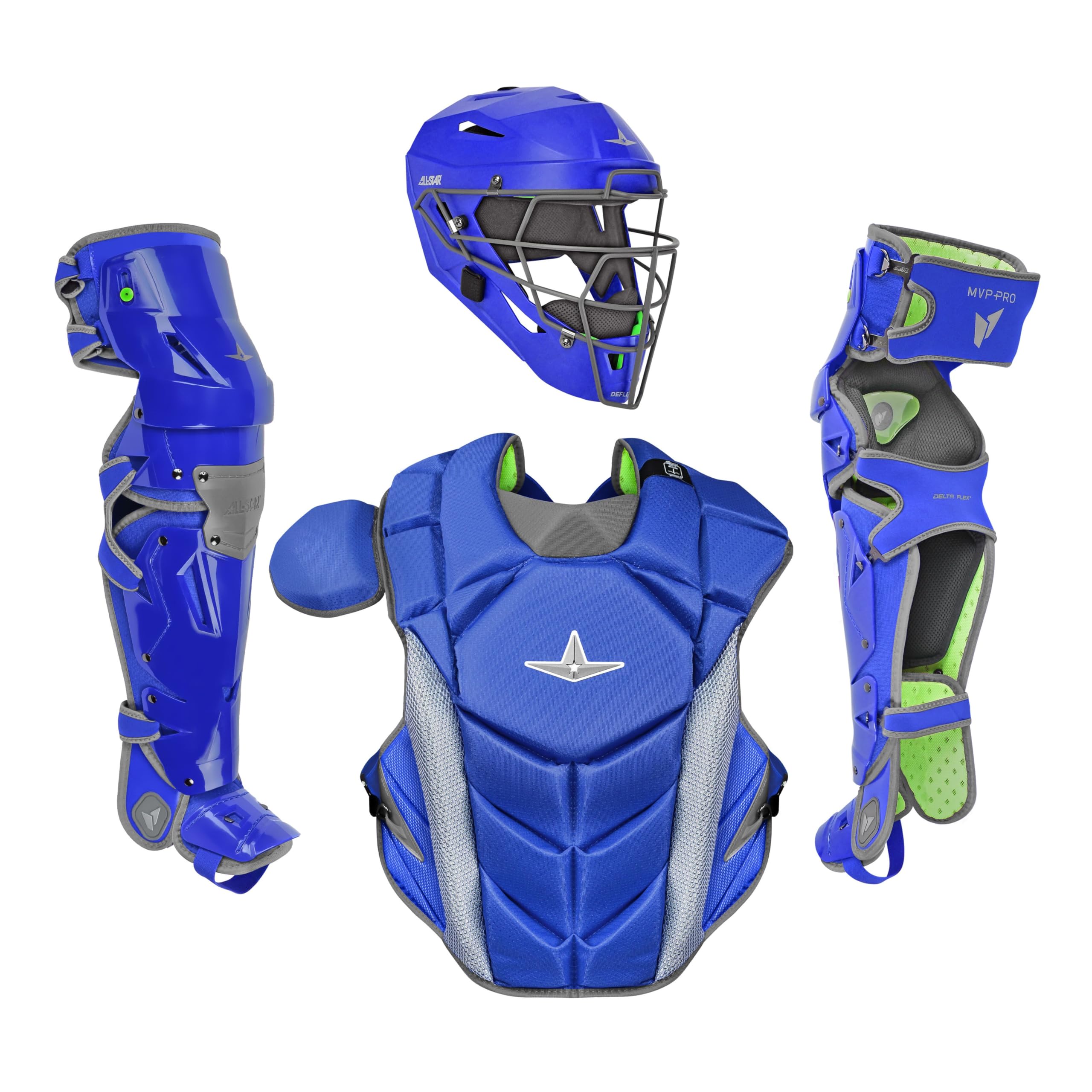 All-Star MVP-PRO Series Baseball Catcher's Kit, Adult and Youth Sizes, Certified on NOCSAE Standard