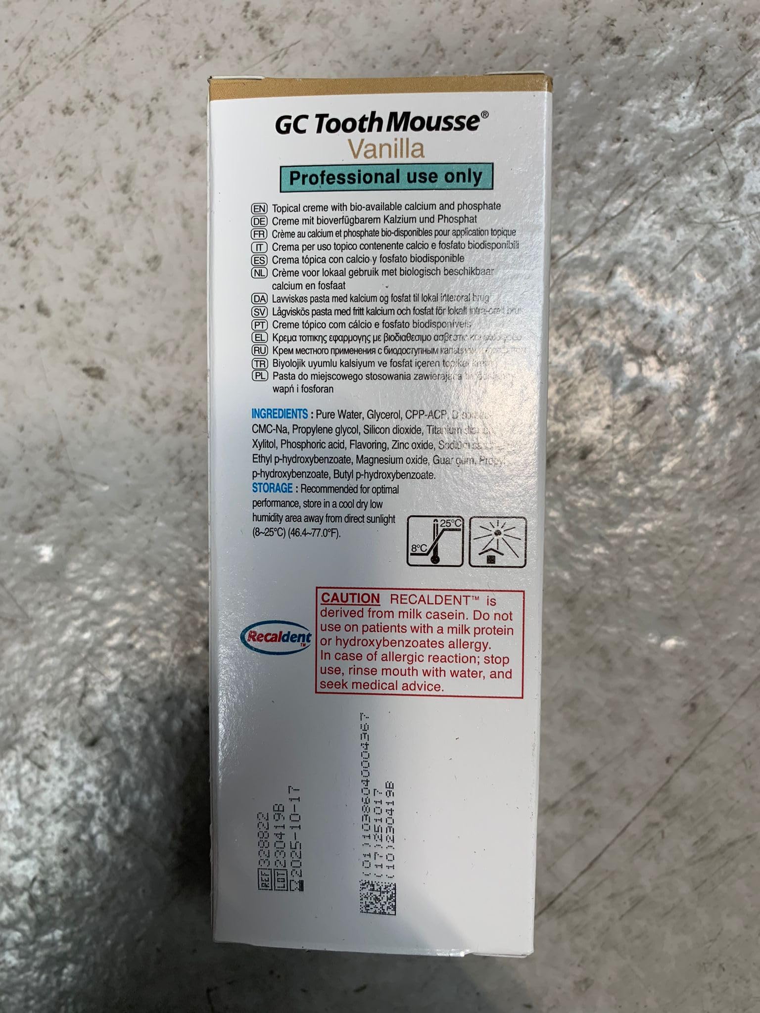 2x GC Tooth Mousse Zahnpasta 35ml Tube Vanille (2x 35ml)