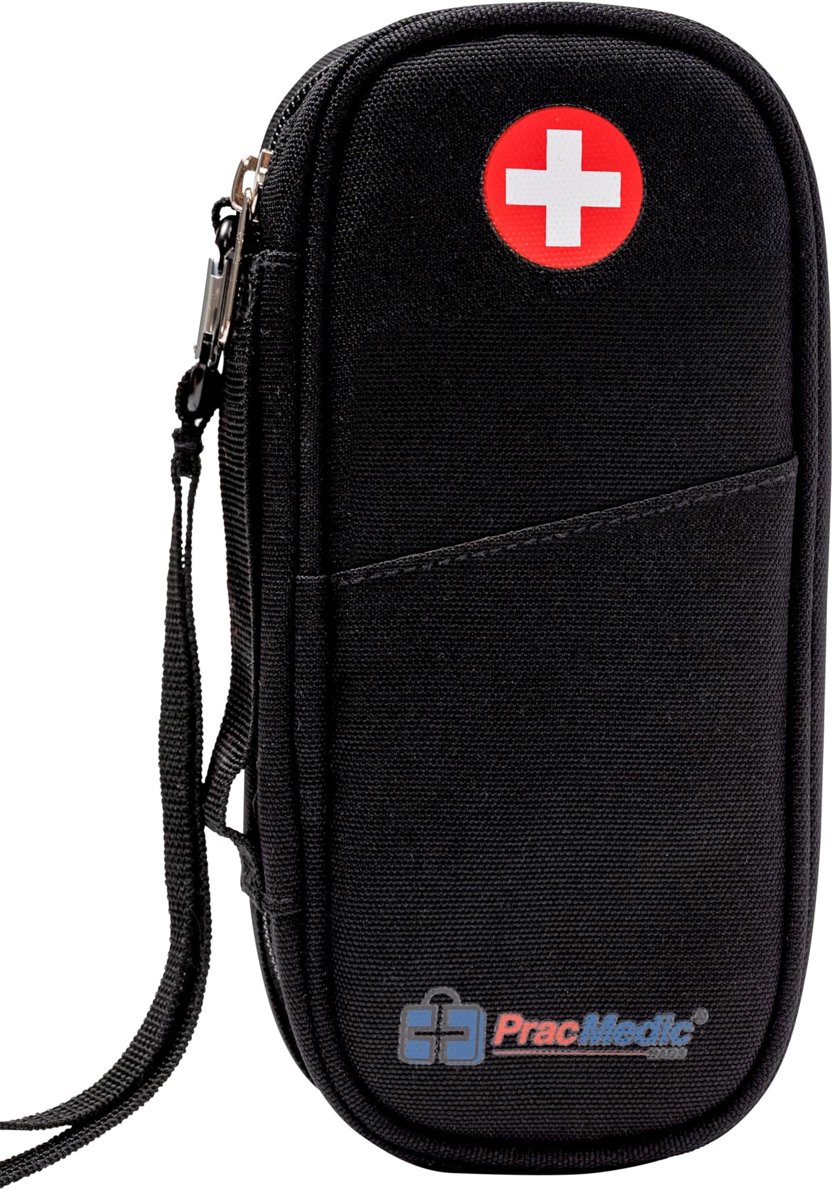 PracMedic Bags Epipen Carry Case– Insulated Epi Pens Carrying Case for Epipens, Auvi-Q, Inhaler, Allergy Medication & Diabetes Supply– Durable Emergency Medical Pouch for Travel (Black)