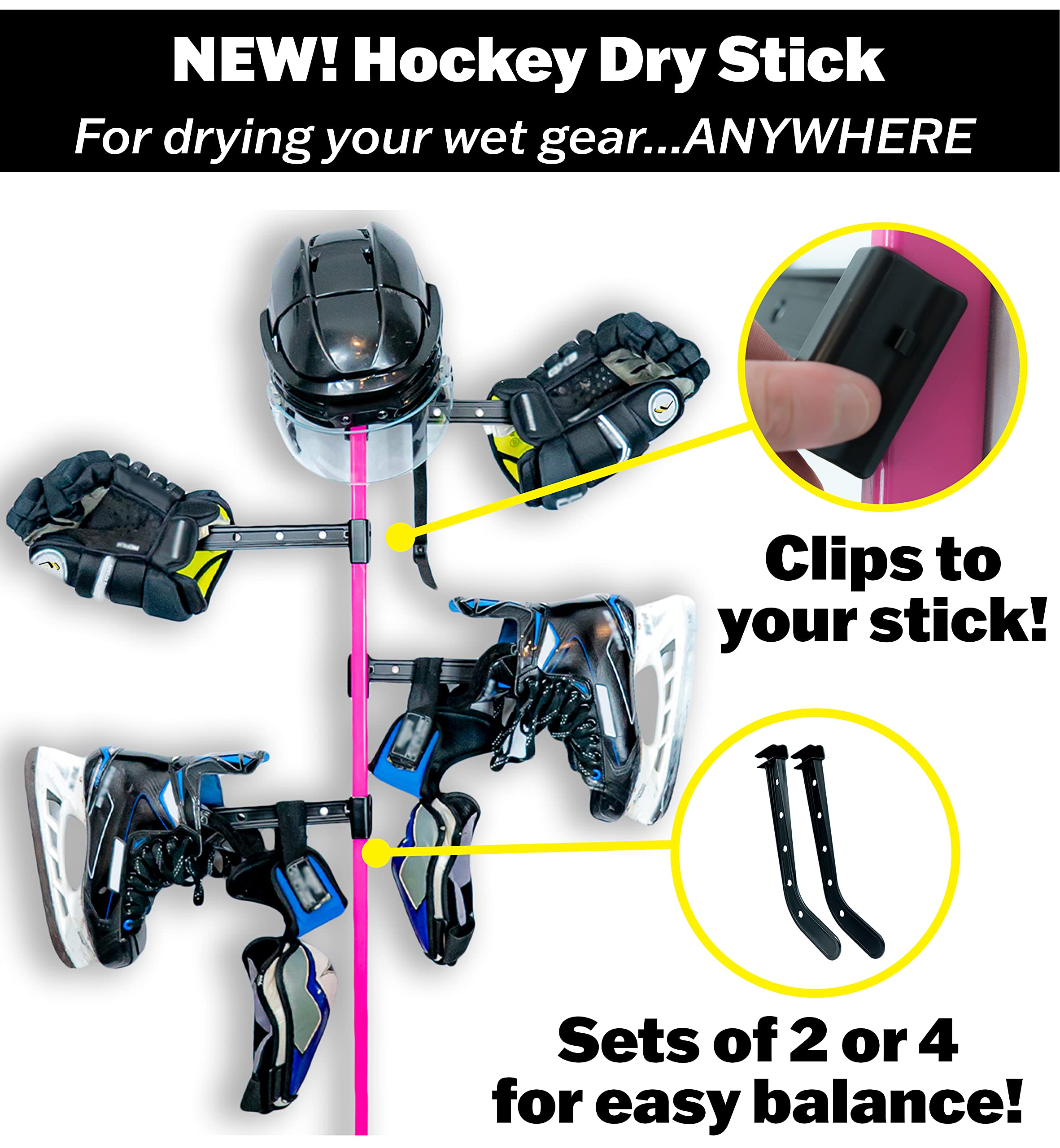 Prmape Étendoir pour Équipement de Hockey, Support de Séchage de Hockey, Bleu Cintre Portable de Hockey à 5 Crochets, Étendoir Hockey pour Casque, Gants, Écharpes, Ceintures, Vêtements, Sacs à Main Prmape Étendoir pour Équipement de Hockey, Support de Séchage de Hockey, Bleu Cintre Portable de Hockey à 5 Crochets, Étendoir Hockey pour Casque, Gants, Écharpes, Ceintures, Vêtements, Sacs à Main