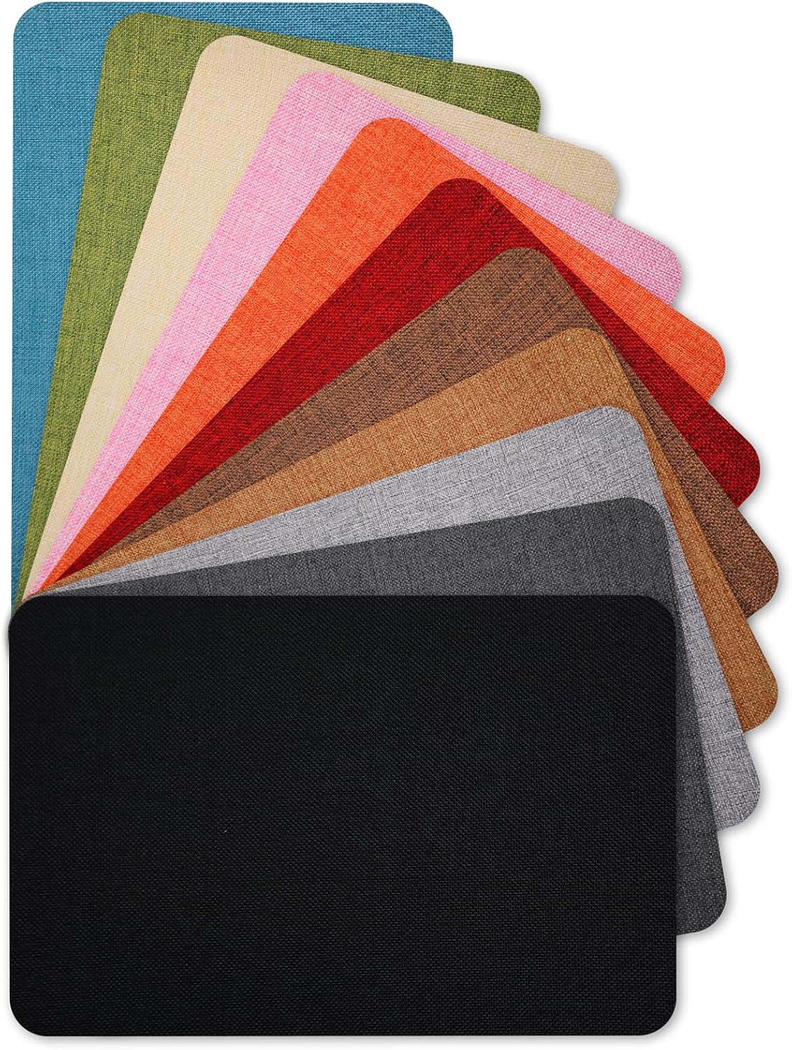Linen Repair Patches, Self-Adhesive Repair Tape, Fabric Patches for Sofas, Couch, Furniture, Car Seats, Clothes,Tents, Patio Umbrellas (Dark Grey)