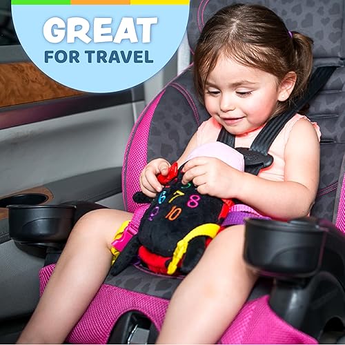 Miniatura 5 de Buckle Toys Becky The Ladybug Toys para niños pequeños de 1 a 3 años, juguetes sensoriales para desarrollar habilidades motoras finas y aprender