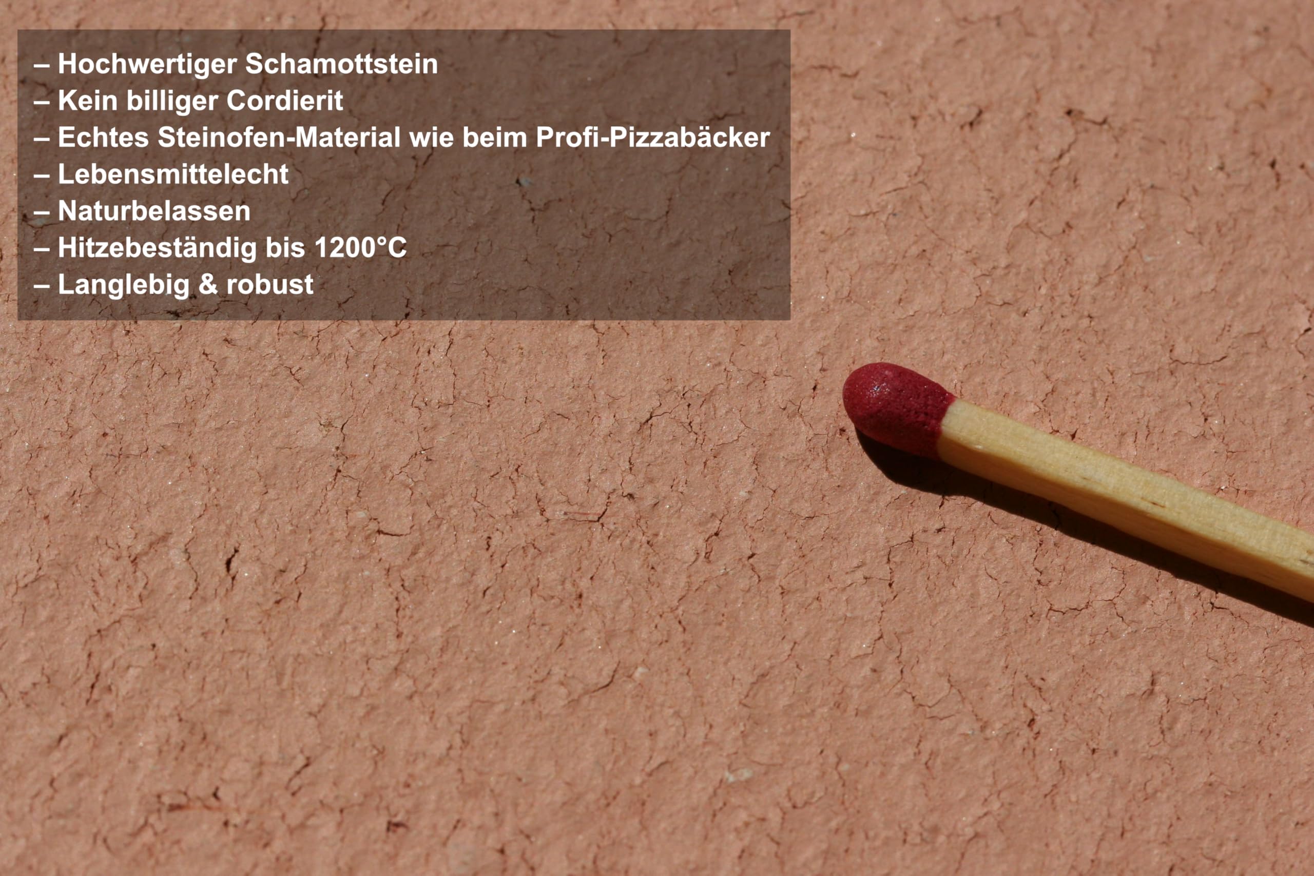Pizzastein & Brotbackstein 40x30x3cm | Schamotte eckig für Backofen & Grill | Set mit Pizzaschaufel. Extra dicker, lebensmittelechter 3cm Stein für perfekte Hitzespeicherung. Pizza & Brot wie vom Profi