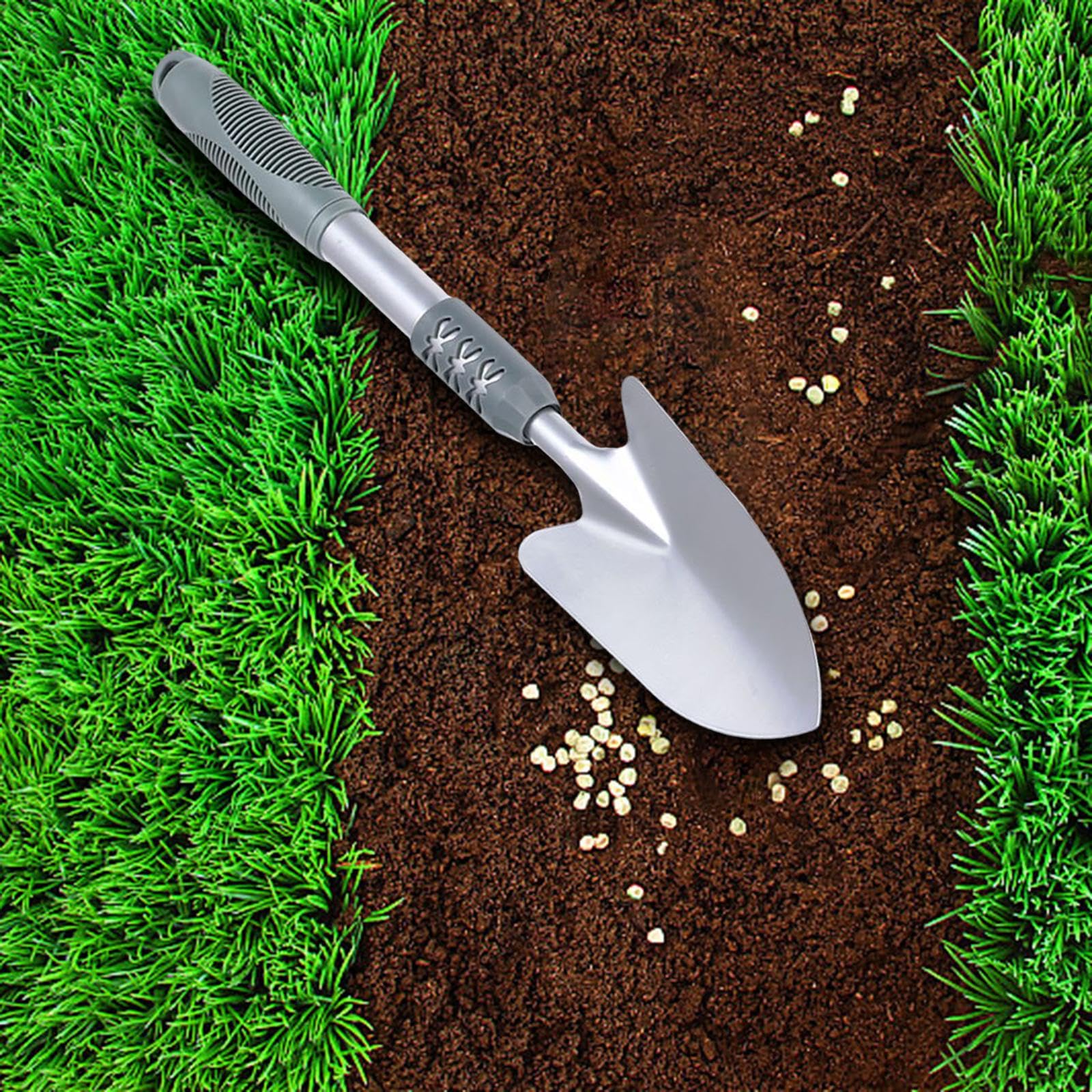 Attrezzi da giardinaggio Attrezzi da giardino Manico ergonomico Cazzuola da giardinaggio leggera Attrezzi manuali for piantare diserbo Scavare prato, 3 pezzi/784/1033 (Color : Wide spade)