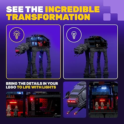 Miniatura 6 de Kit de luces LED compatible con Lego Star Wars UCS at-at 75313 - Juego de iluminación para el modelo Lego 75313 (modelo no incluido)