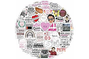 100 Pcs Funny Mom Decals for Water Bottles