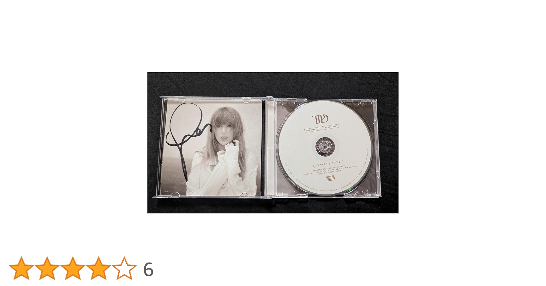 TTPD サインアートカード入り CD Taylor Swift Signed 