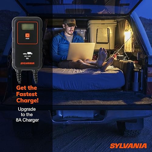 Miniatura 9 de SYLVANIA - Cargador inteligente - Cargador de batería de coche portátil y resistente - Facilita la carga de la batería de tu coche - Uso como