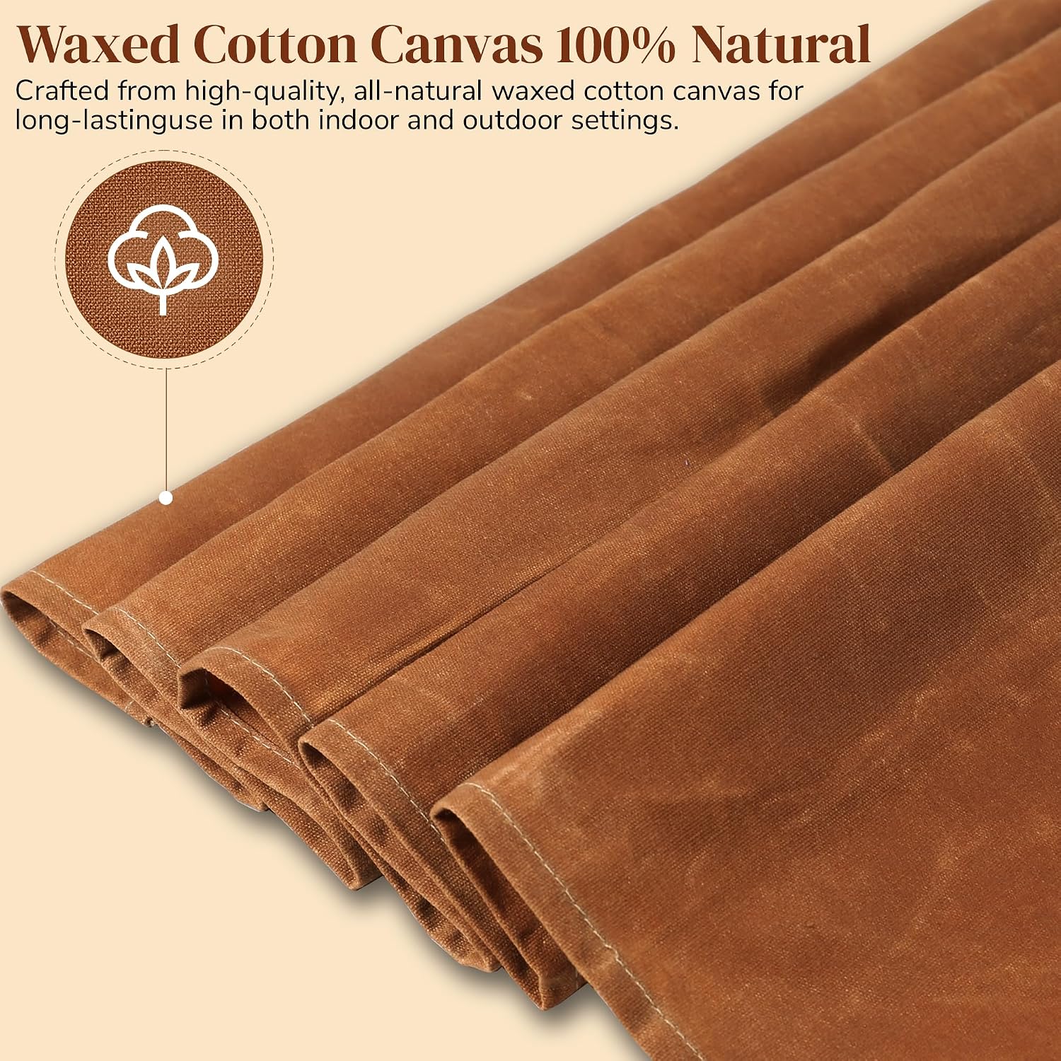 Waxed Cotton Canvas Mat All-in-One Solution for Protecting Surfaces & Enhancing Creative Experiences - Multi-Functional Mat & Waterproof Canvas Mat - Perfect for Indoor & Outdoor use