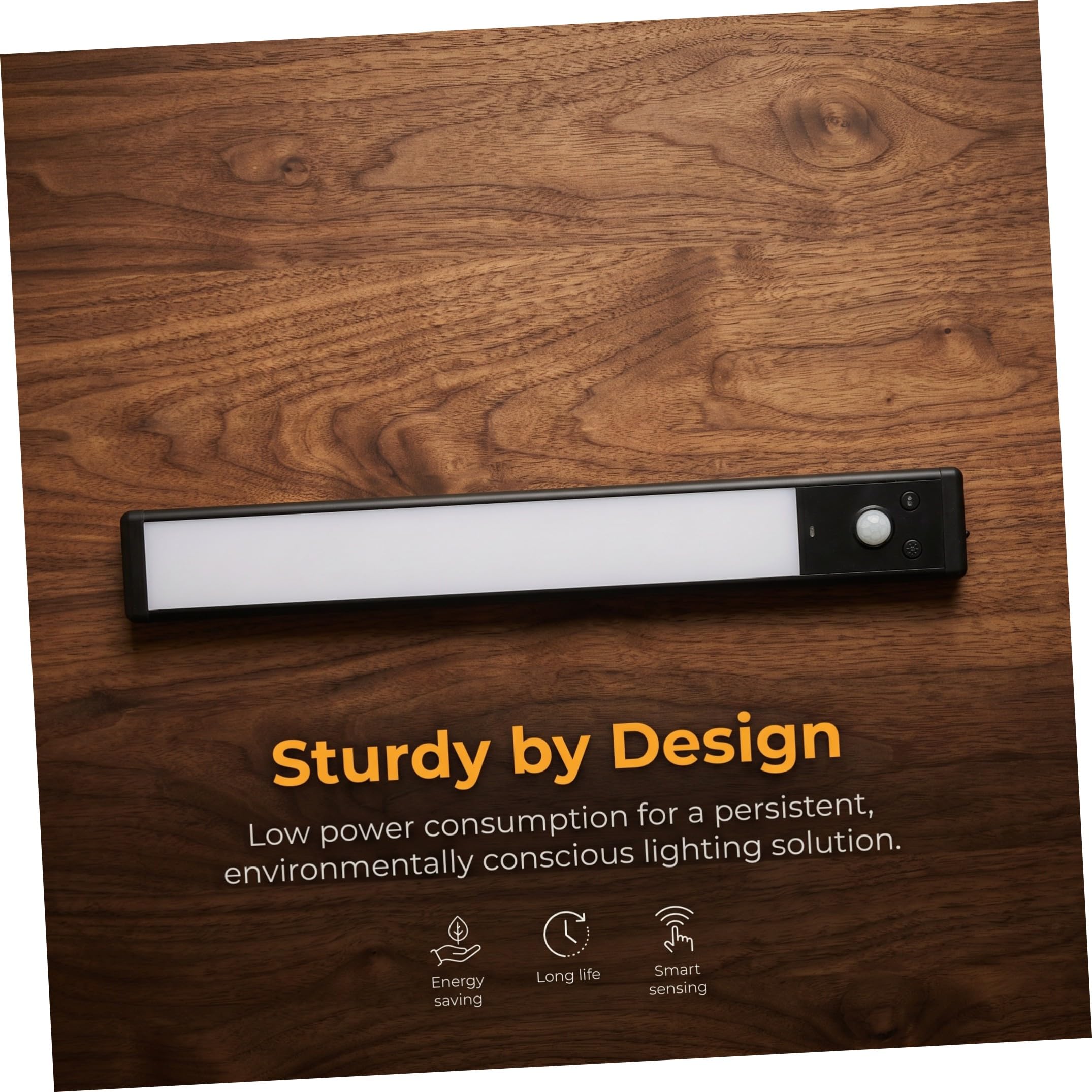 HEMOTON 4 Piezas Luces LED Sensor de Movimiento para Gabinetes de Cocina, Iluminación Amplia, Carga Rápida, Material Aleación de Aluminio y Plástico, Ideales para Debajo de Muebles