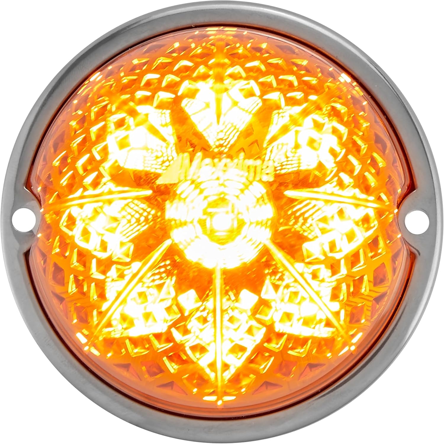 Maxxima M17400Y Amber LED Clearance Marker Light – Watermelon Style DOT P2/P3 Compliant