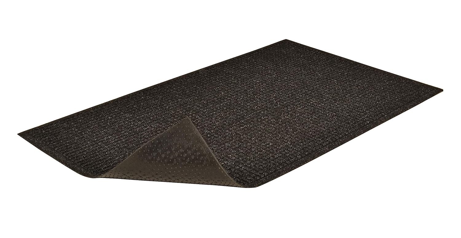 NoTrax 2'x3' Guzzler CTE Series, Commerical-Grade Entrance Mat, Dirt and Moisture Control, Rubber-Backed, Indoor/Outdoor, Charcoal, 165