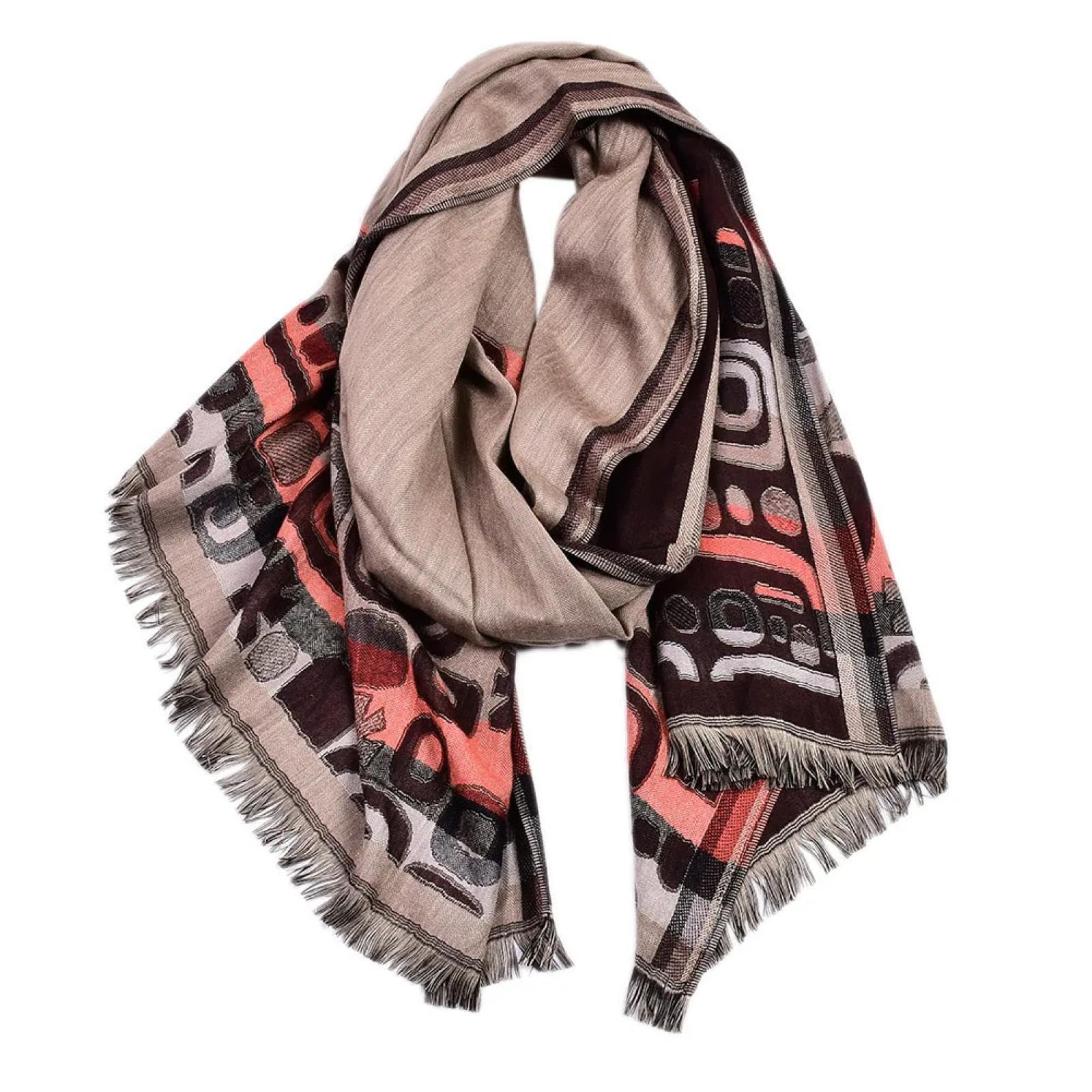 Schals Tücher Halstuch Scarf Herrenschal Im Ethnischen Stil, Garngefärbt, Für Den Winter, Warm, Aus Baumwolle Und Leinen, Gebürsteter Halstuch, Foulard Für Männer