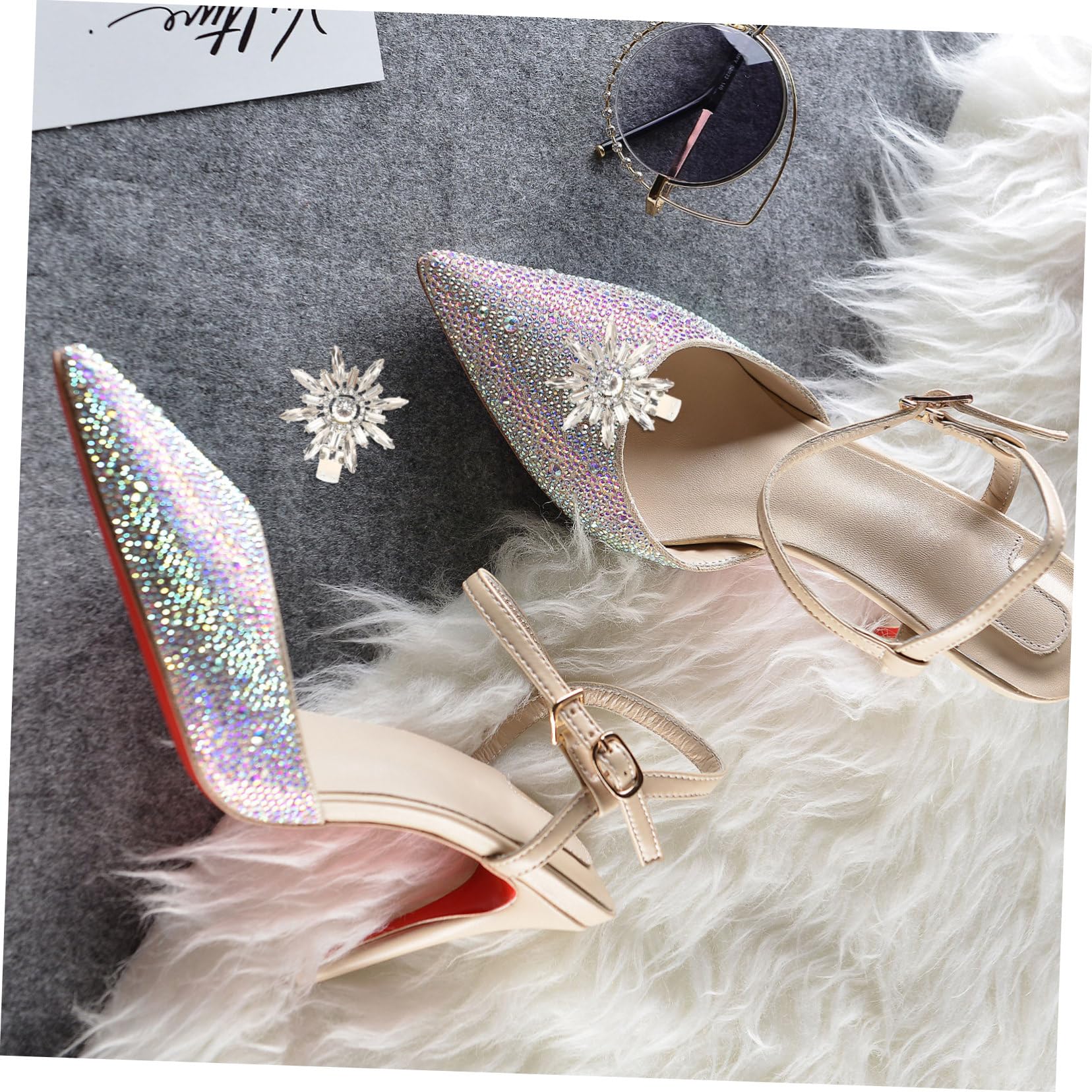 PACKOVE Fermaglio Per Scarpe Fibbie Fermascarpe Fermagli Per Gioielli Ciondoli Per Fibbia Per Da Sposa Con Strass Gioielli Con Fibbia Per Lega