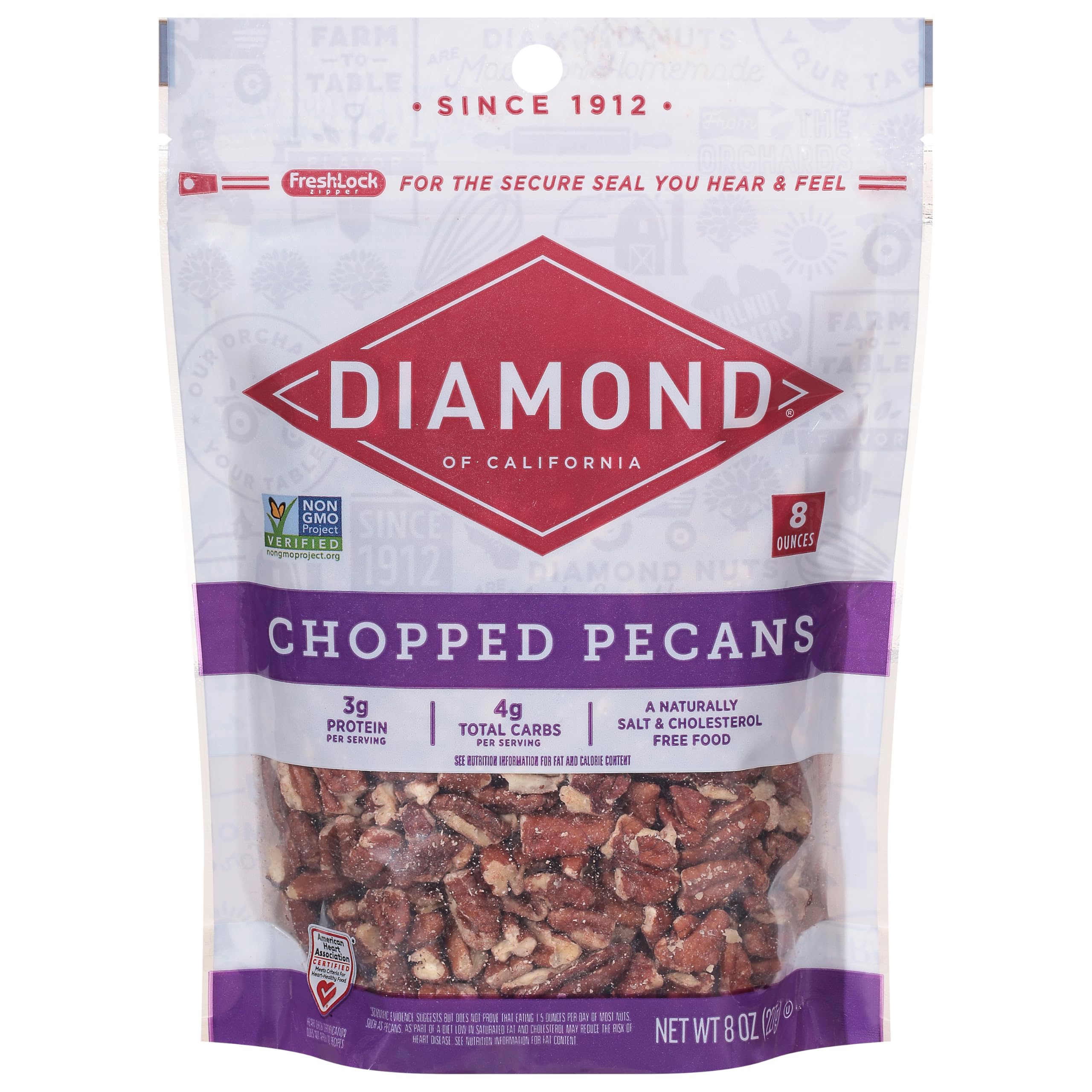 Diamond of California Chopped Pecans 8 oz